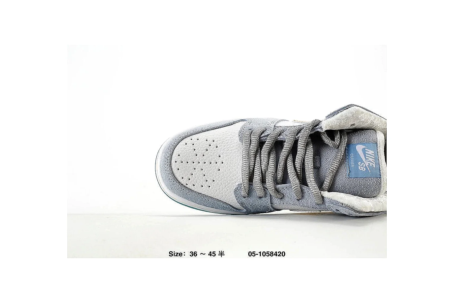 Nike Dunk Low Gray Gold Teal Sneaker 4627 comparison gallery with QC evidence thumbnail 4