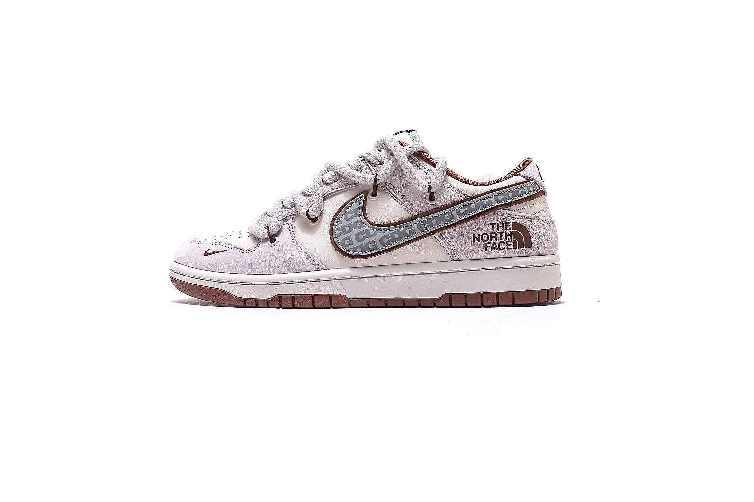Nike Dunk Low Gray Pink 3486 comparison signal note six-photo gallery thumbnail 2