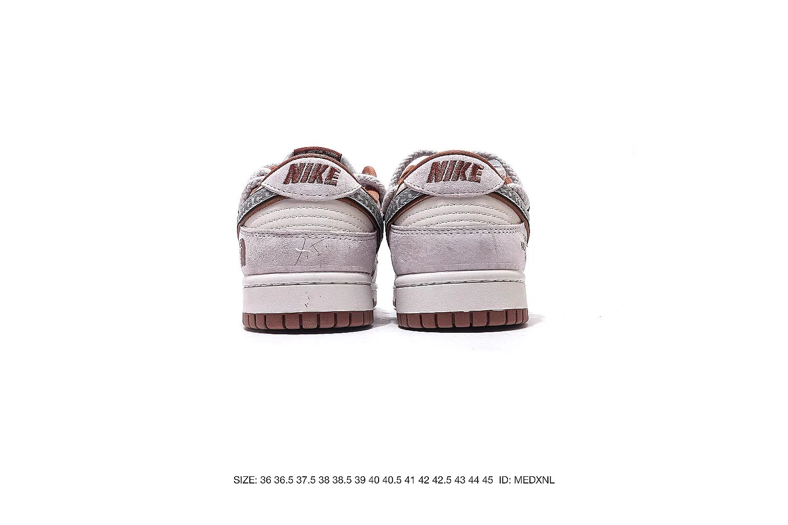 Nike Dunk Low Gray Pink 3486 comparison signal note six-photo gallery thumbnail 4