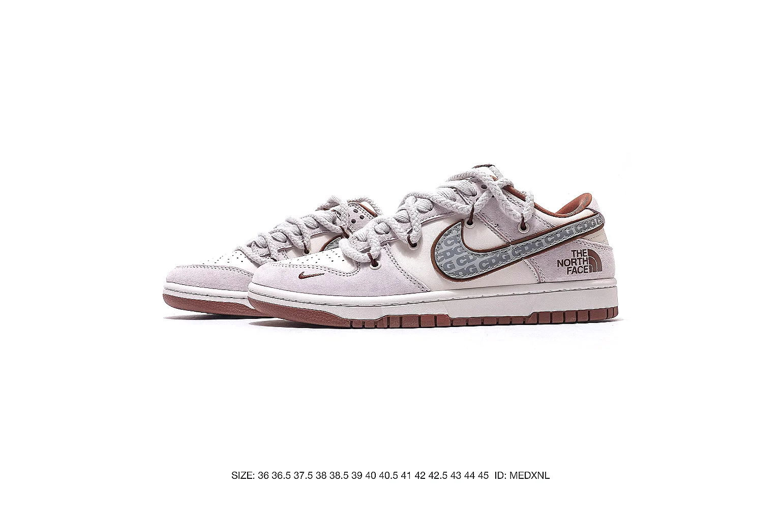 Nike Dunk Low Gray Pink 3486 comparison signal note six-photo gallery thumbnail 6