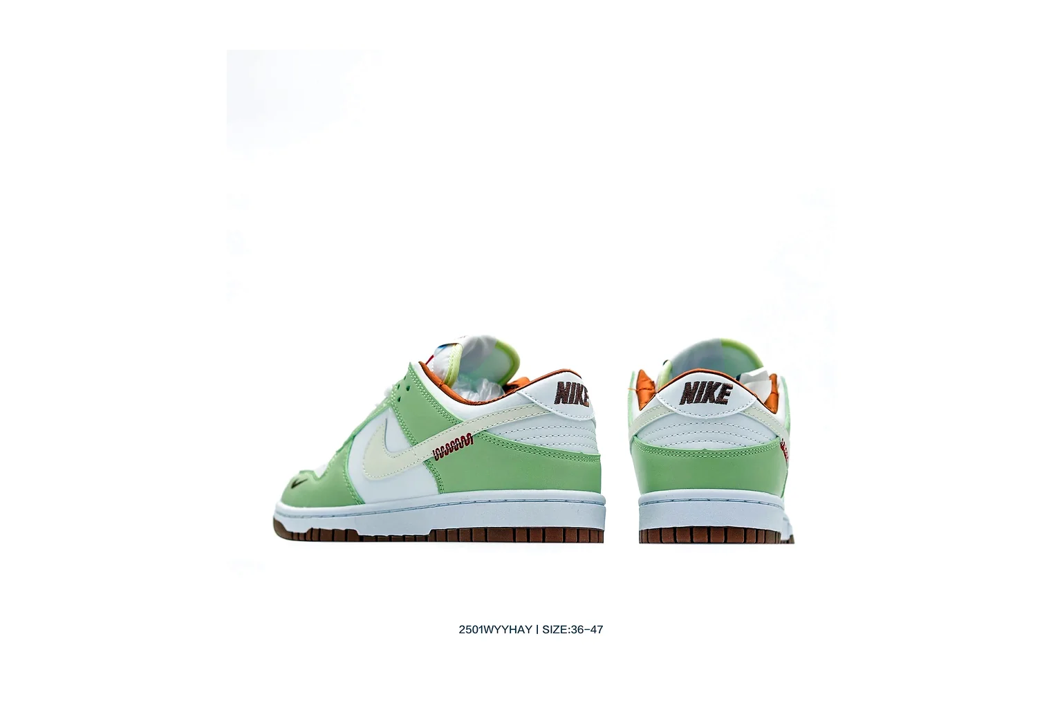 Nike Dunk Low Green White court low top six photo view