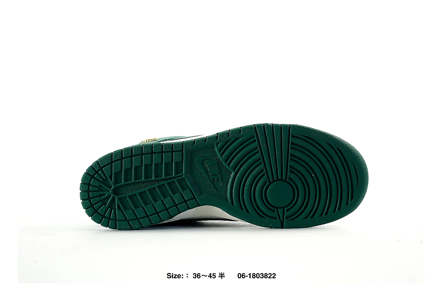 Nike Dunk Low Green White Sneaker 9579 comparison gallery with QC evidence thumbnail 5