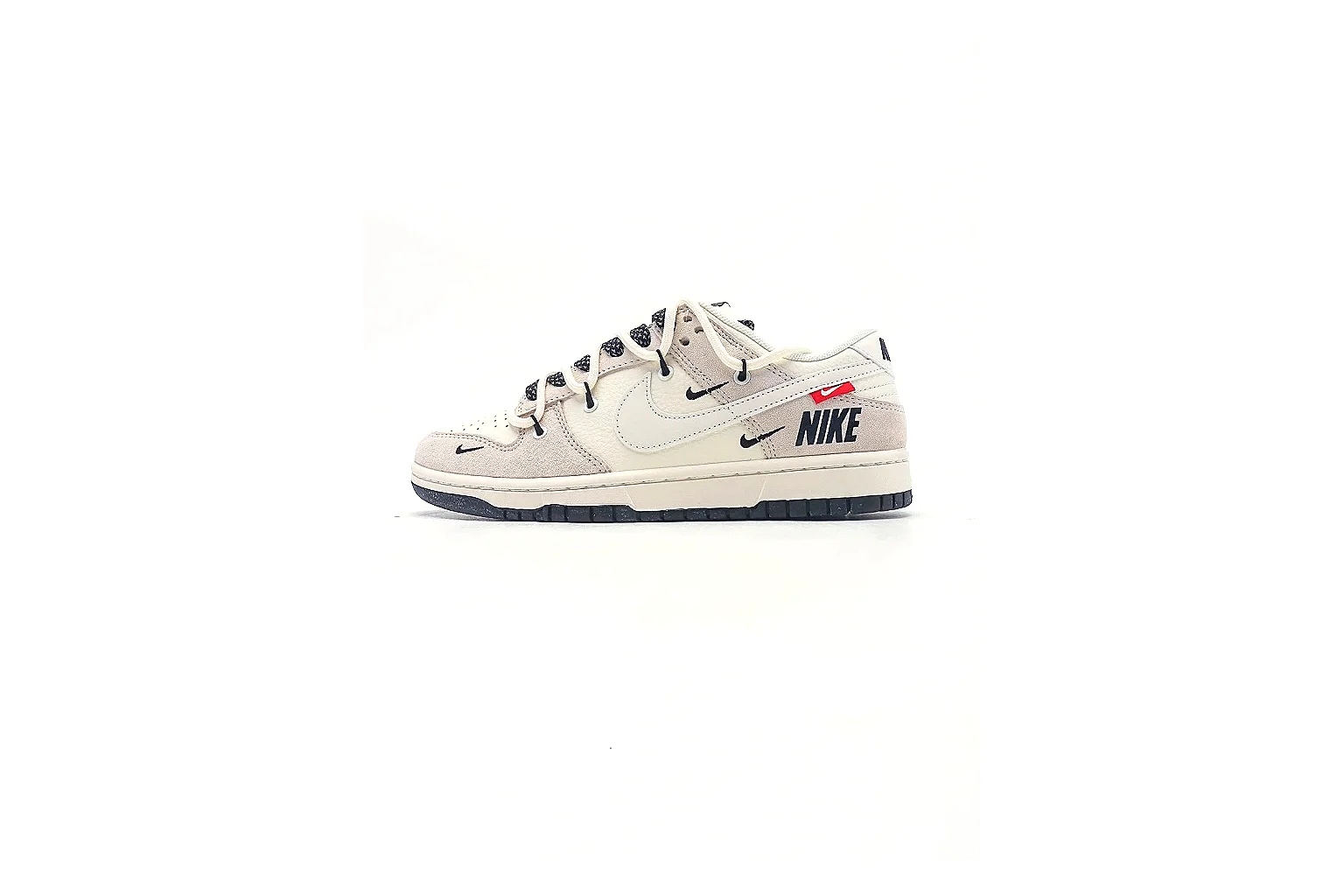 Nike Dunk Low Sail Black Speckle Sneaker 3053 comparison gallery with QC evidence thumbnail 2