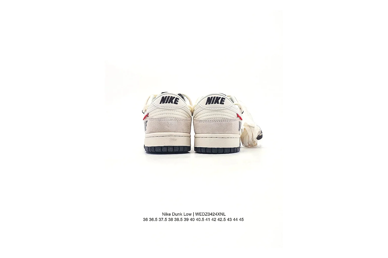 Nike Dunk Low Sail Black Speckle Sneaker 3053 comparison gallery with QC evidence thumbnail 4