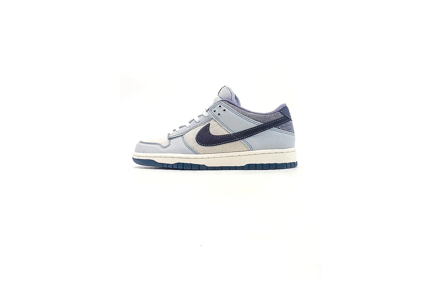 Nike Dunk Low White Navy Sneaker 3064 comparison gallery with QC evidence thumbnail 2