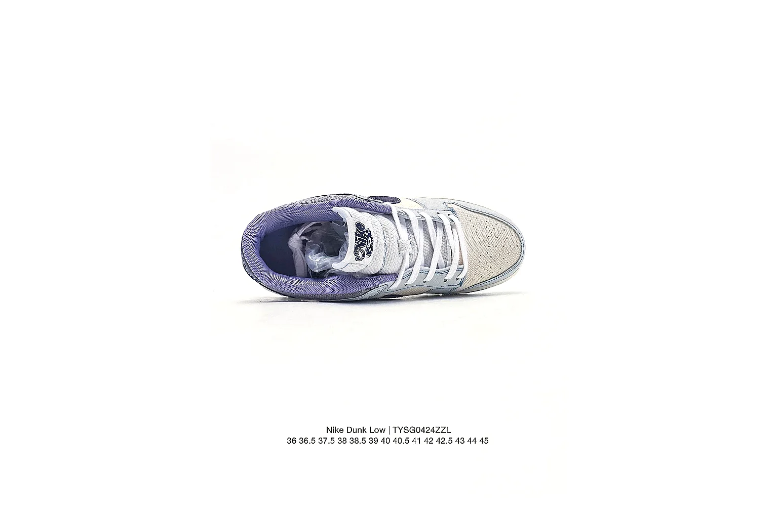 Nike Dunk Low White Navy Sneaker 3064 comparison gallery with QC evidence thumbnail 3