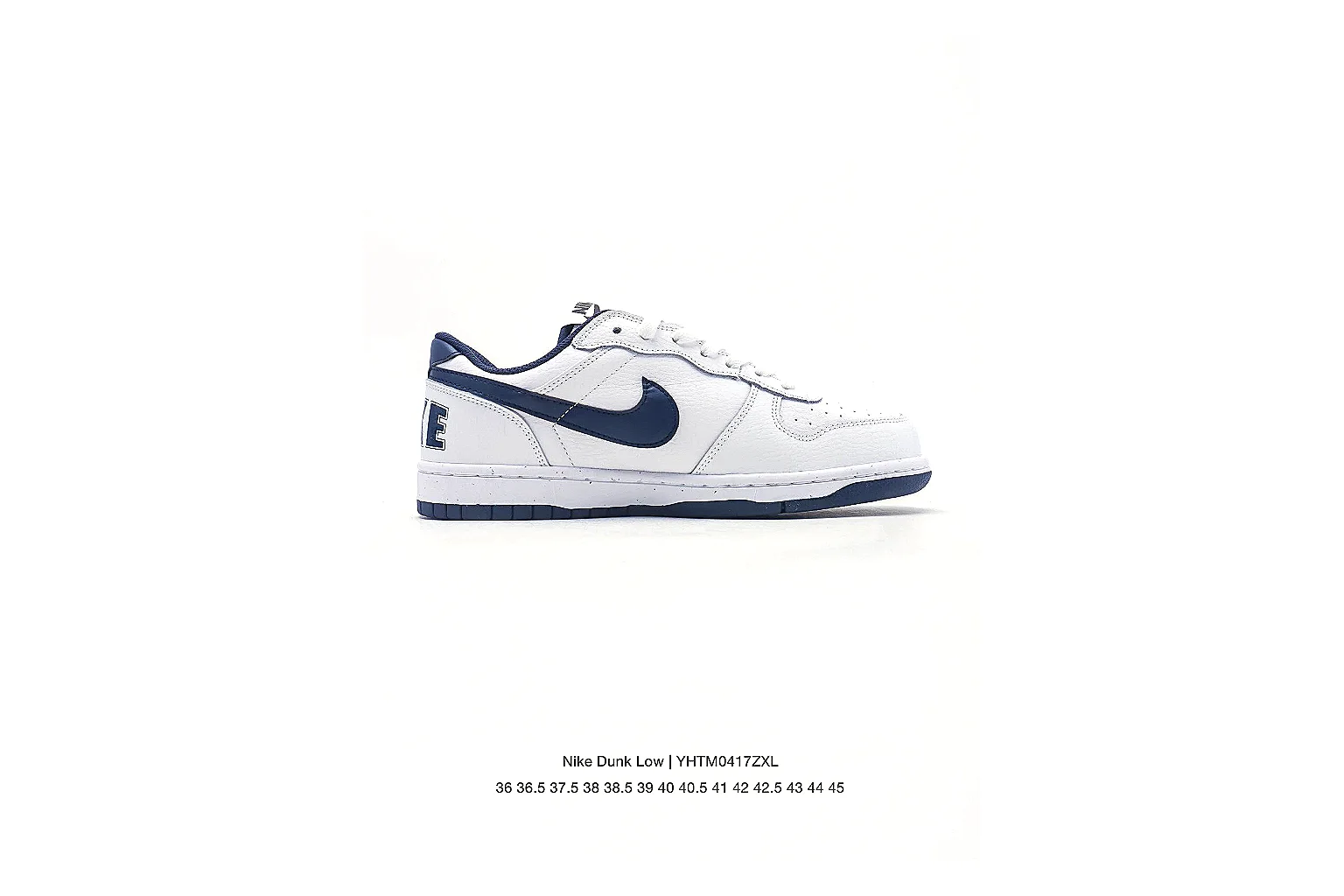 Nike Dunk Low White Navy Sneaker 6077 comparison gallery with QC evidence