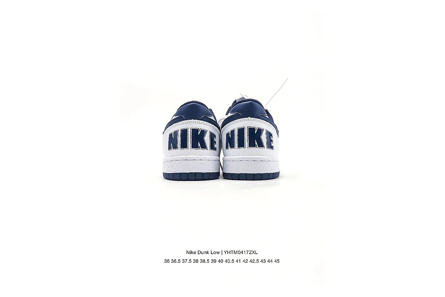 Nike Dunk Low White Navy Sneaker 6077 comparison gallery with QC evidence thumbnail 4