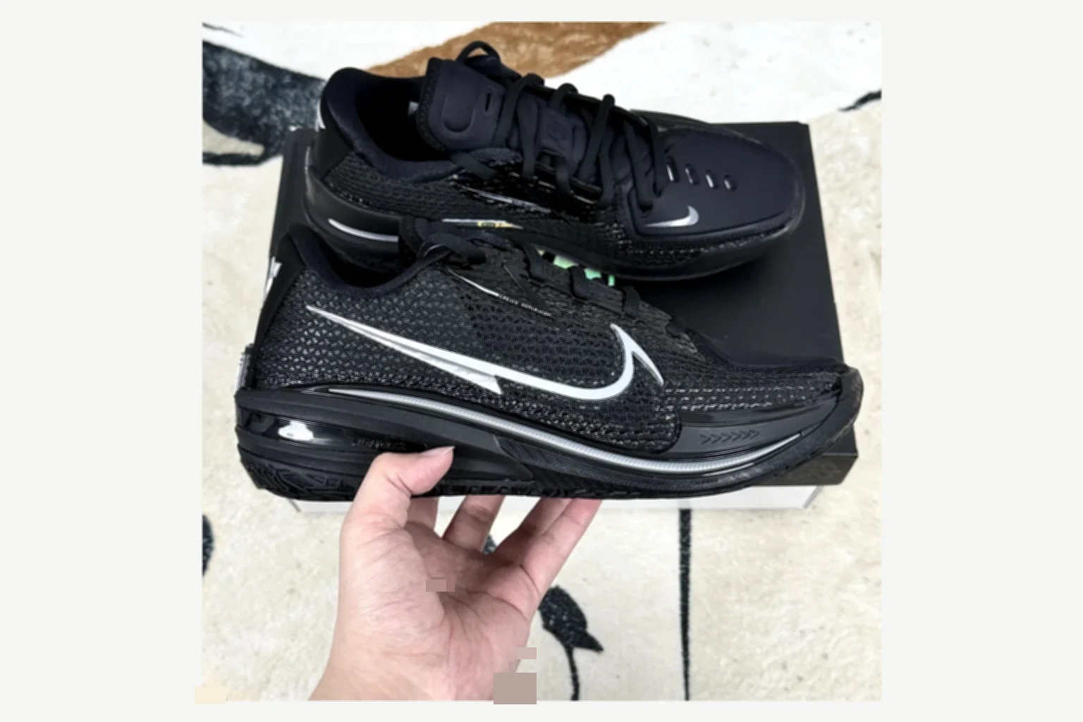 Nike Air Zoom GT Cut 1 Silver Gray Low Top comparison proof image SKU 1194924687