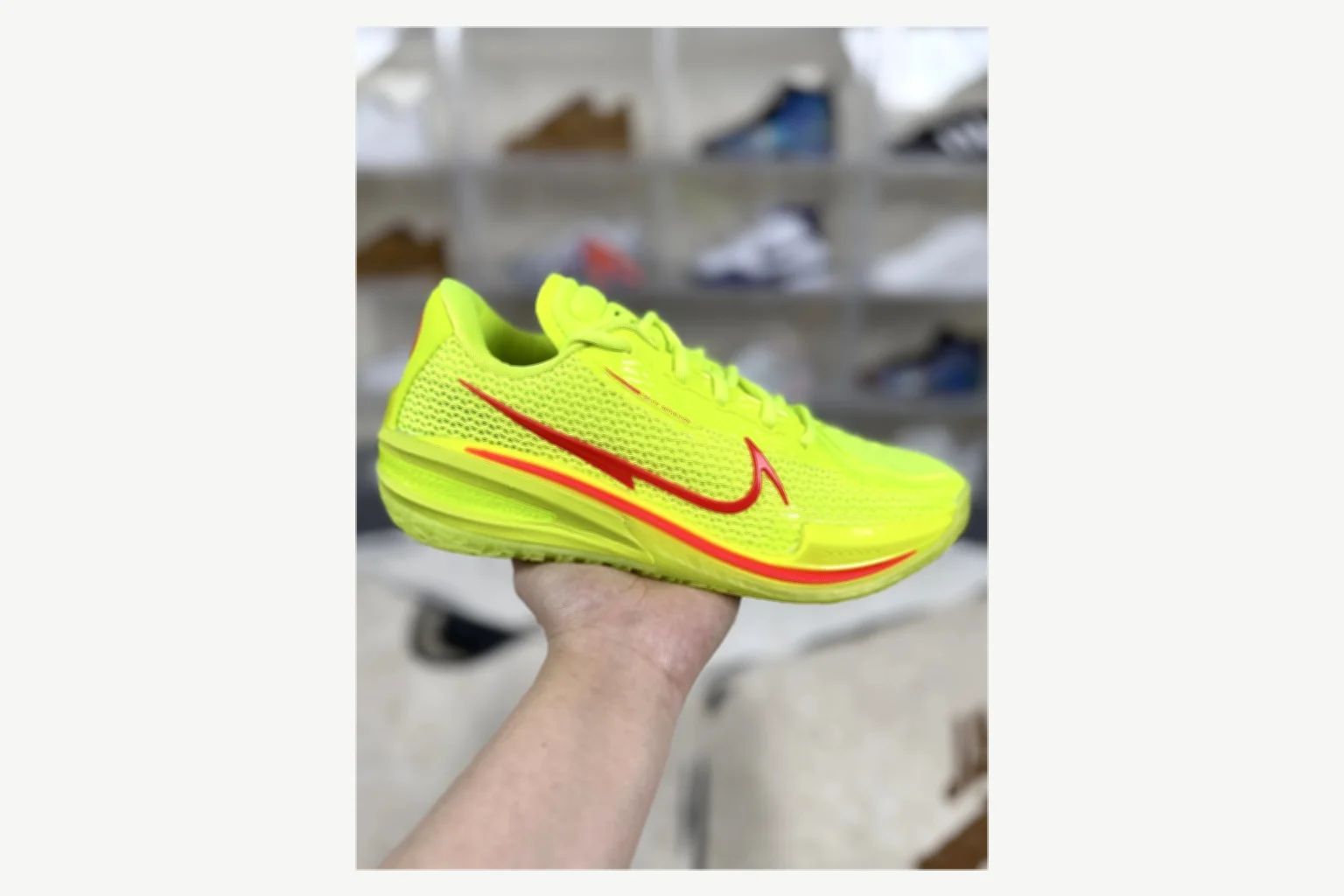 Nike Air Zoom GT Cut 1 White Red Low Top comparison proof image SKU 1194924766 thumbnail 6