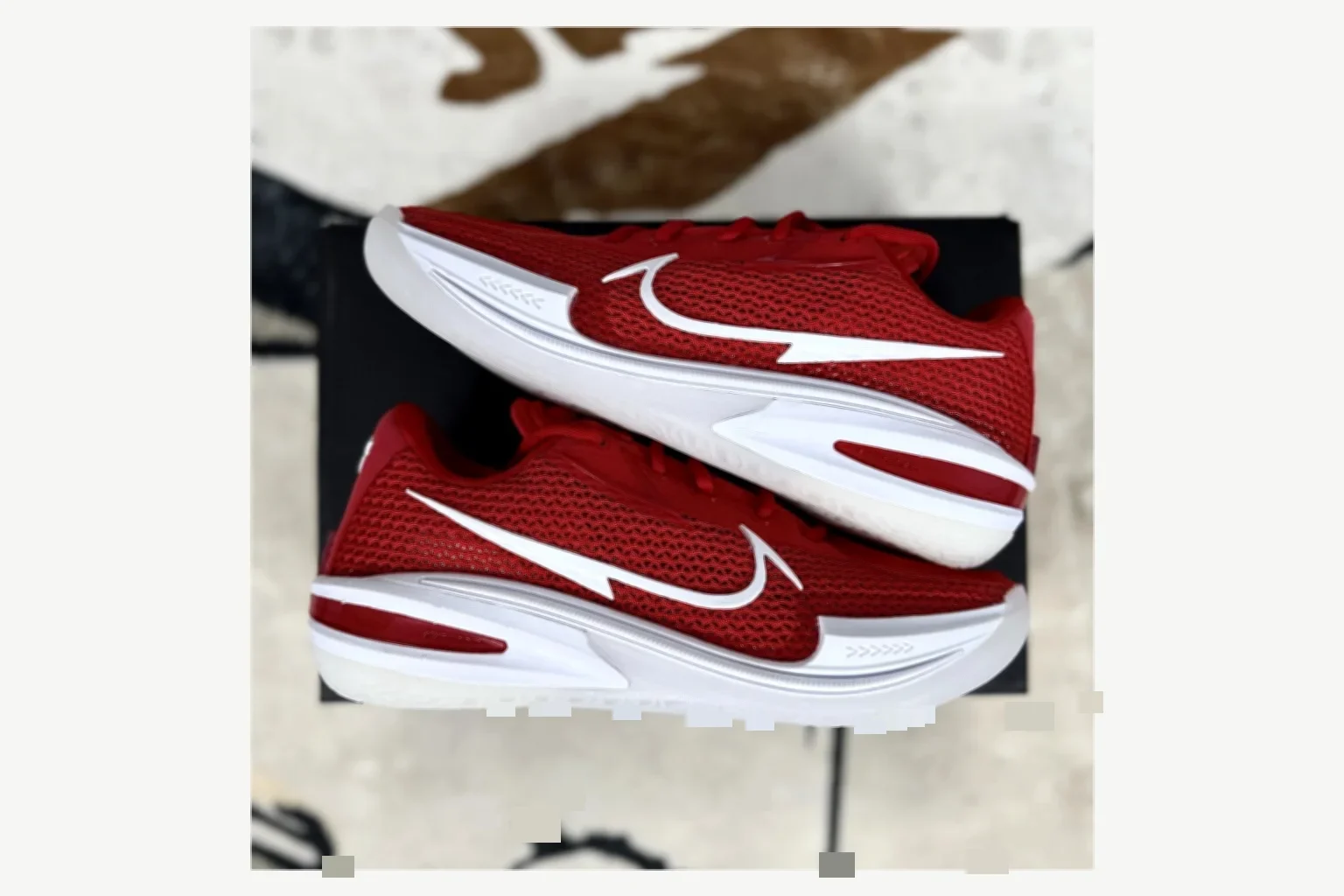 Nike Air Zoom GT Cut 1 White Blue Low Top comparison proof image SKU 1194924828