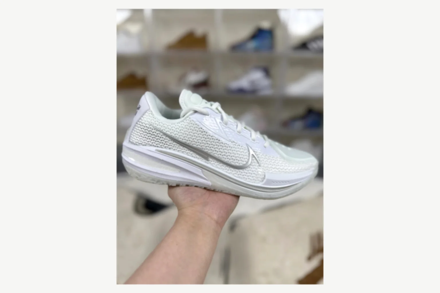 Nike Air Zoom GT Cut 1 Silver Gray Low Top comparison proof image SKU 1194924863 thumbnail 6