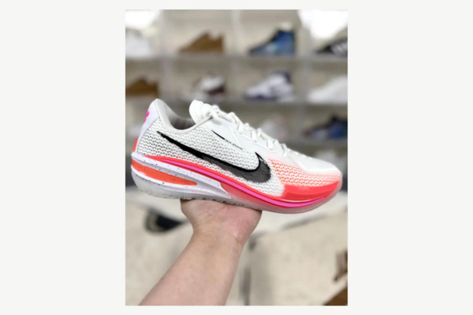 Nike Air Zoom GT Cut 1 White Black Low Top comparison proof image SKU 1194924924 thumbnail 6
