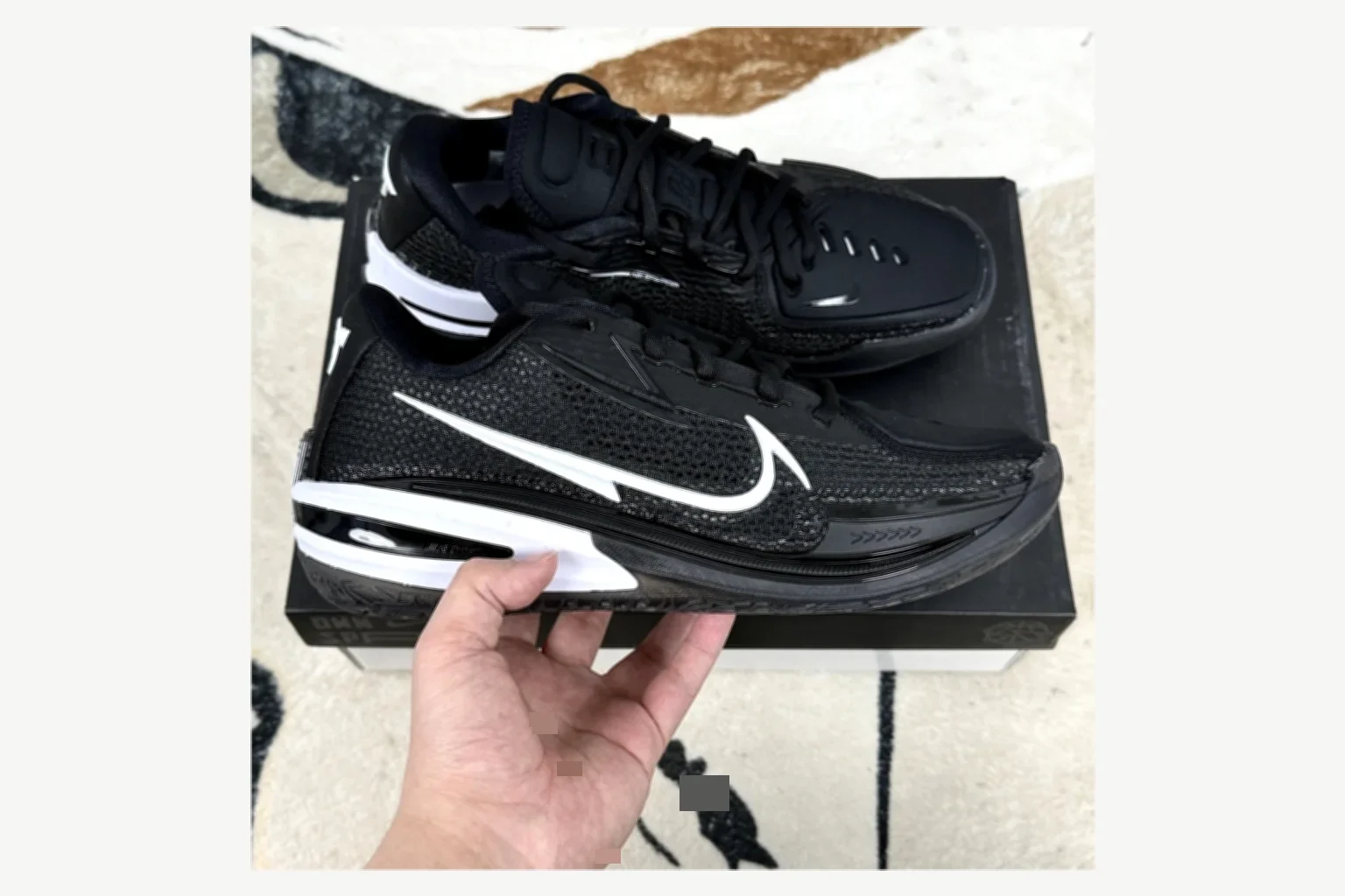 Nike Air Zoom GT Cut 1 Brown Cream Low Top comparison proof image SKU 1194924959