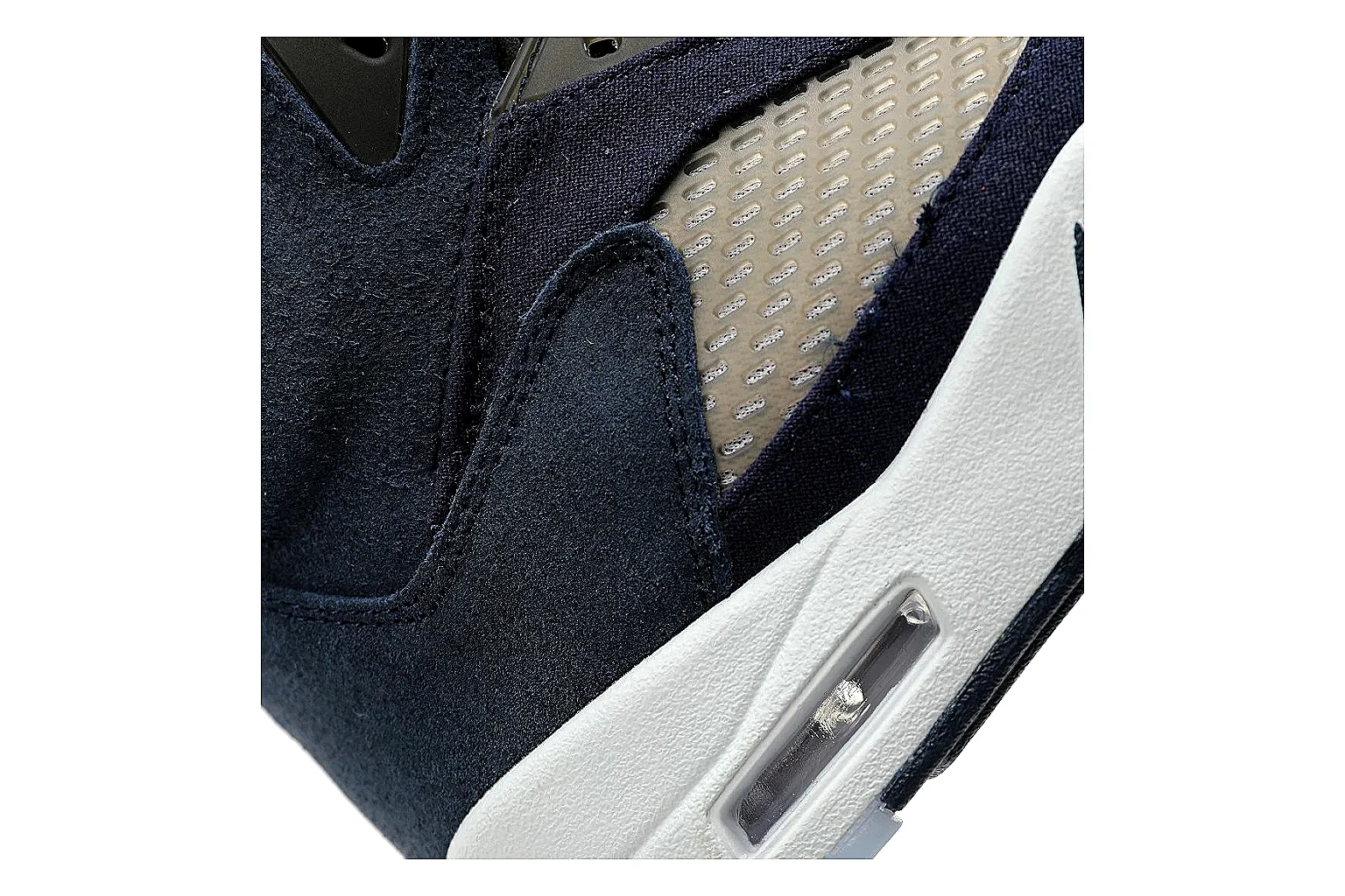 Nike high-top sneaker Black Blue 0792 comparison signal note six-photo gallery thumbnail 6