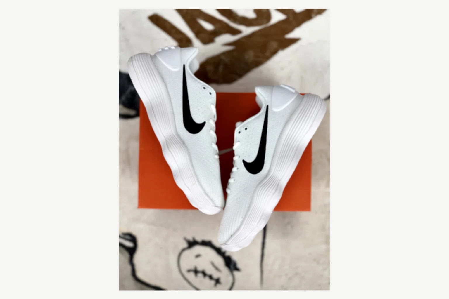Nike White Black Swoosh Low Top comparison proof image SKU 1194923747 thumbnail 5