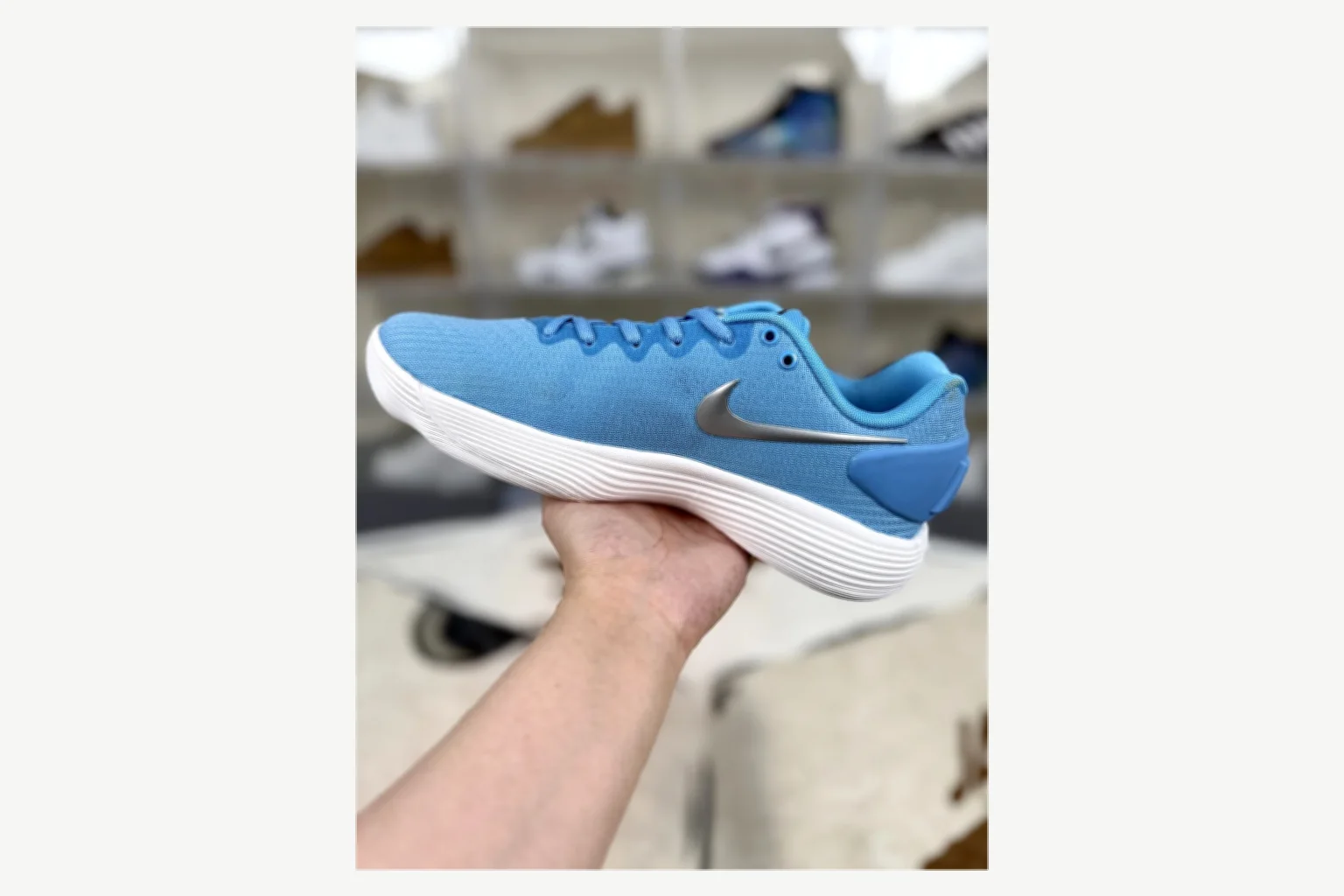 Nike Blue Silver Low Top Runner comparison proof image SKU 1194923779 thumbnail 2