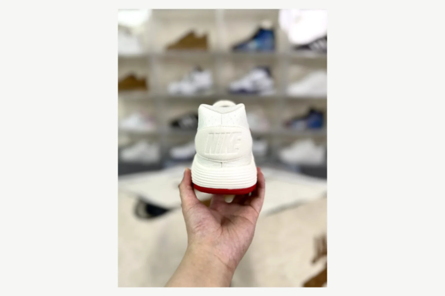 Nike White Red Swoosh Low Top comparison proof image SKU 1194923881 thumbnail 3