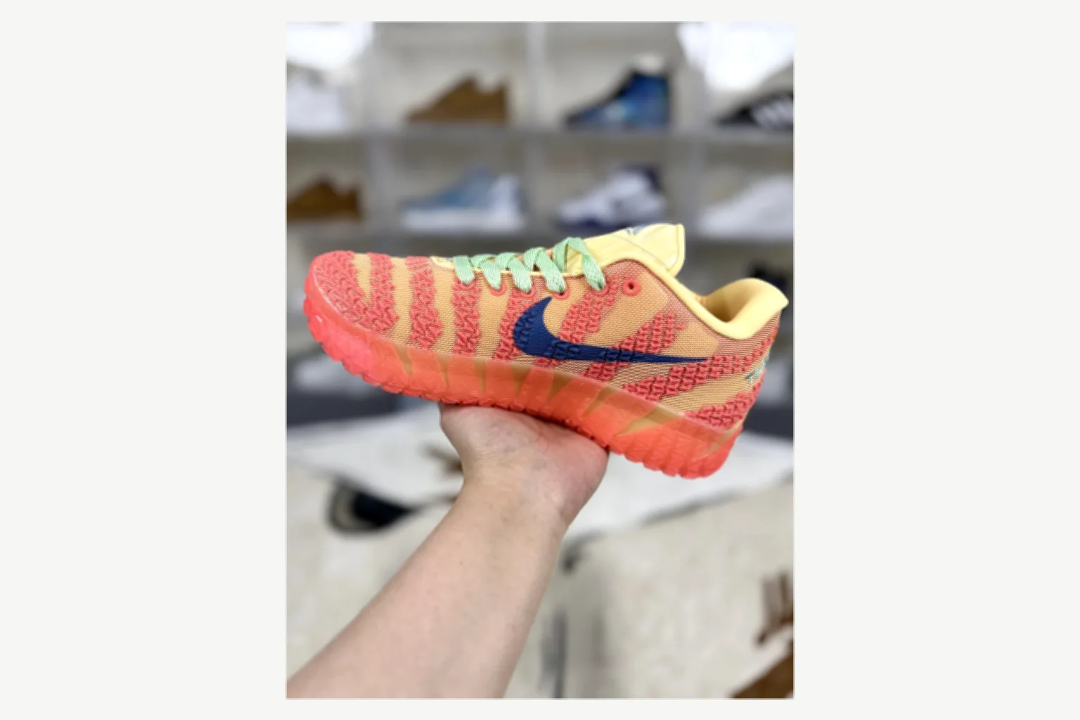 Nike Ja 3 Coral Lime Low Top comparison proof image SKU 1194924105 thumbnail 2