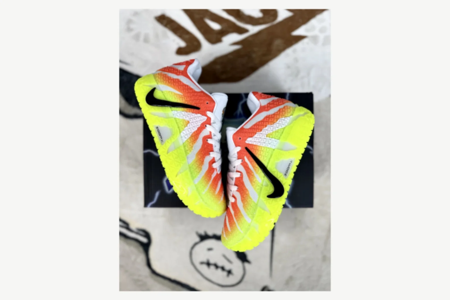 Nike Ja 3 White Red Lime Low Top comparison proof image SKU 1194924130 thumbnail 5