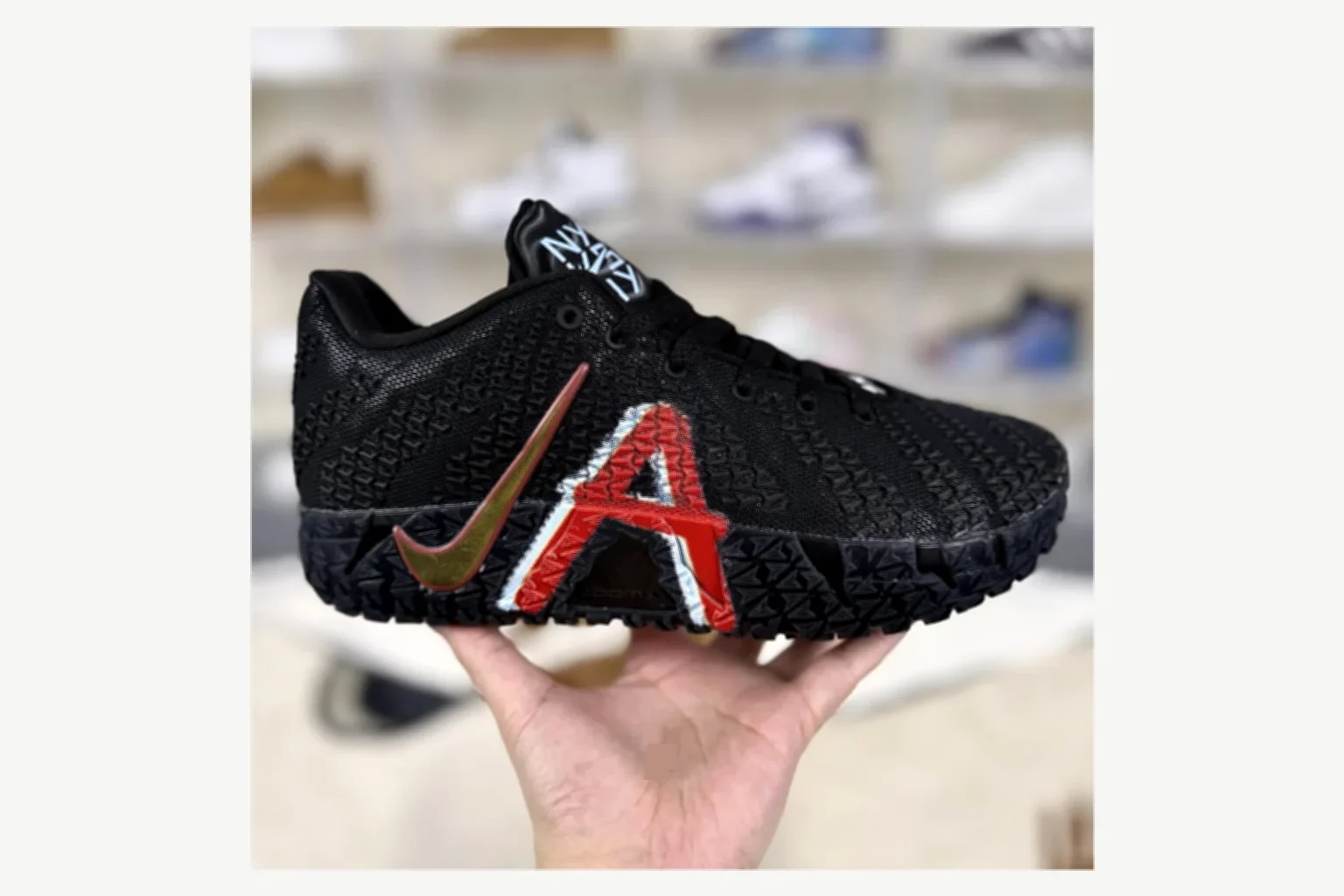 Nike Ja 3 Black White Low Top comparison proof image SKU 1194924361