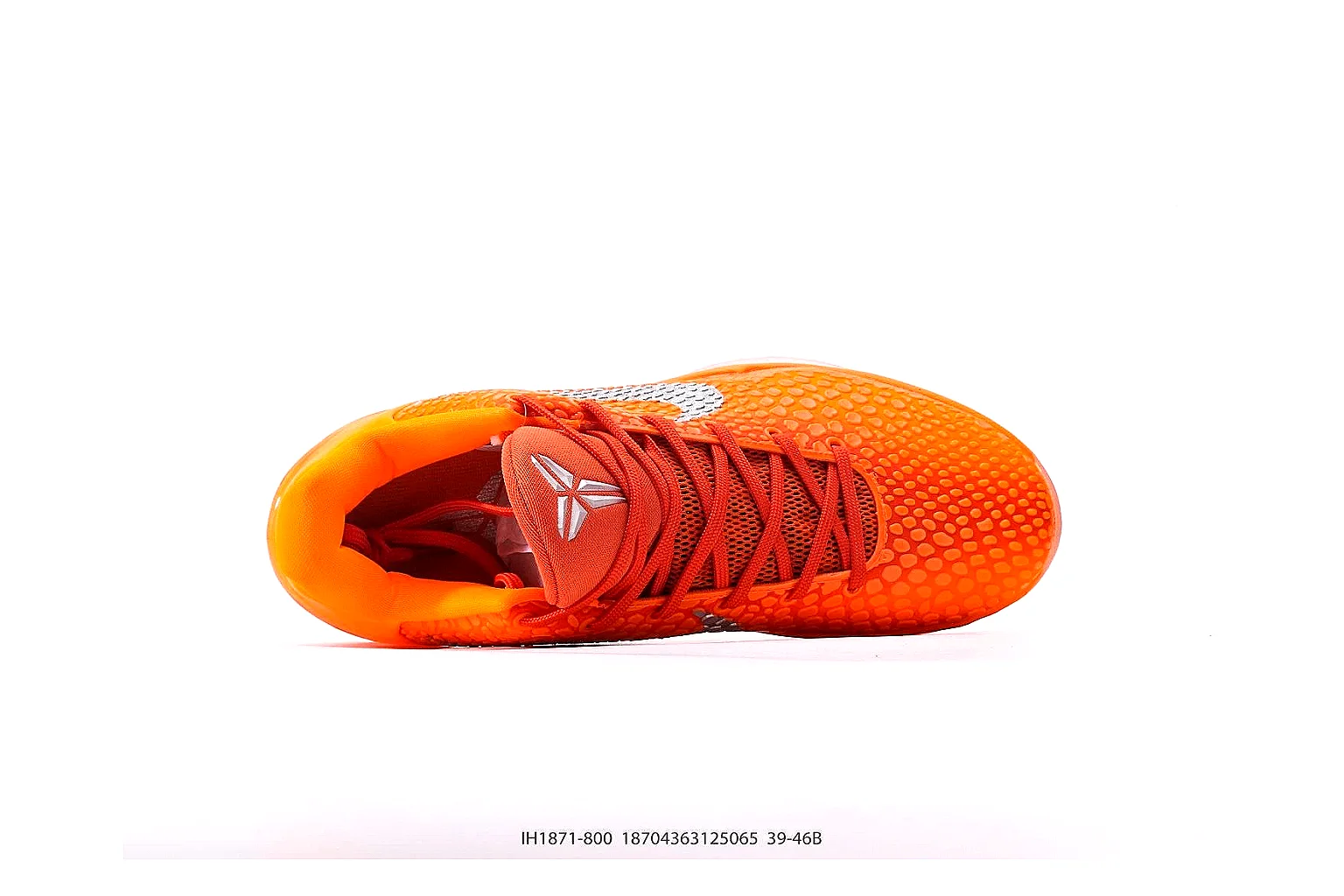 Nike Kobe basketball sneaker Orange 7698 comparison signal note six-photo gallery