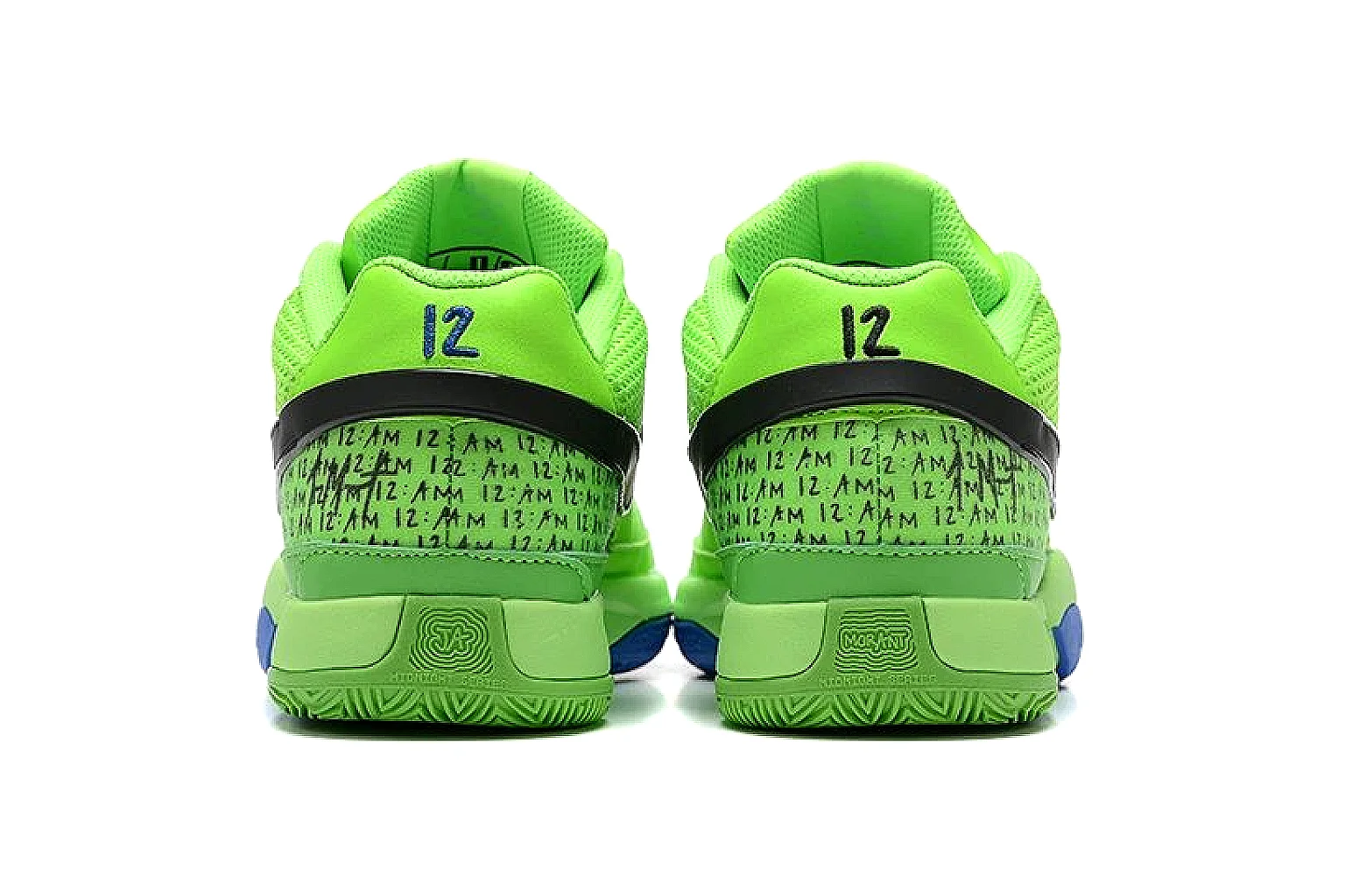 Nike Kobe style basketball Volt Blue 2896 comparison signal note six-photo gallery thumbnail 3