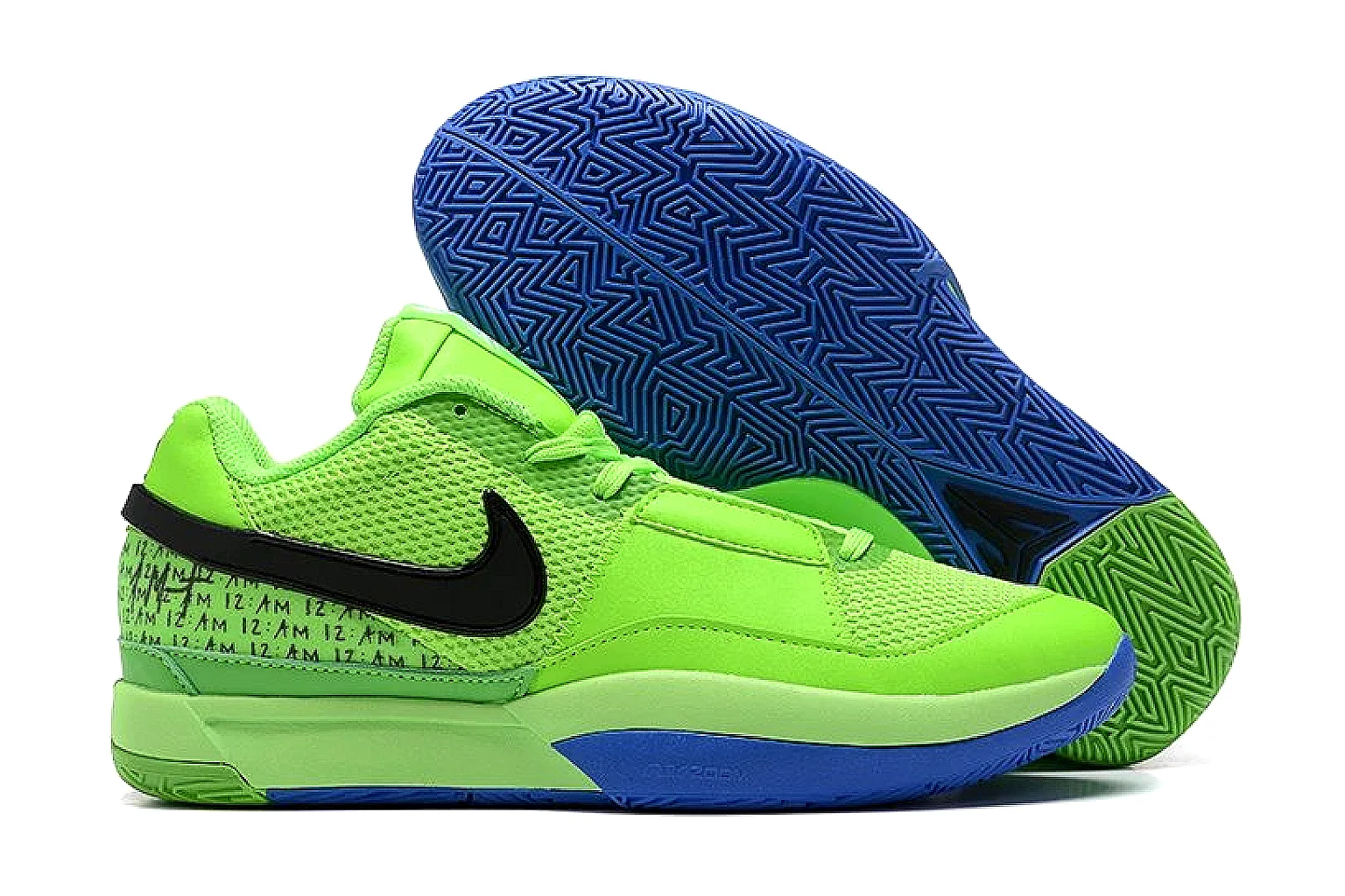 Nike Kobe style basketball Volt Blue 2896 comparison signal note six-photo gallery thumbnail 4