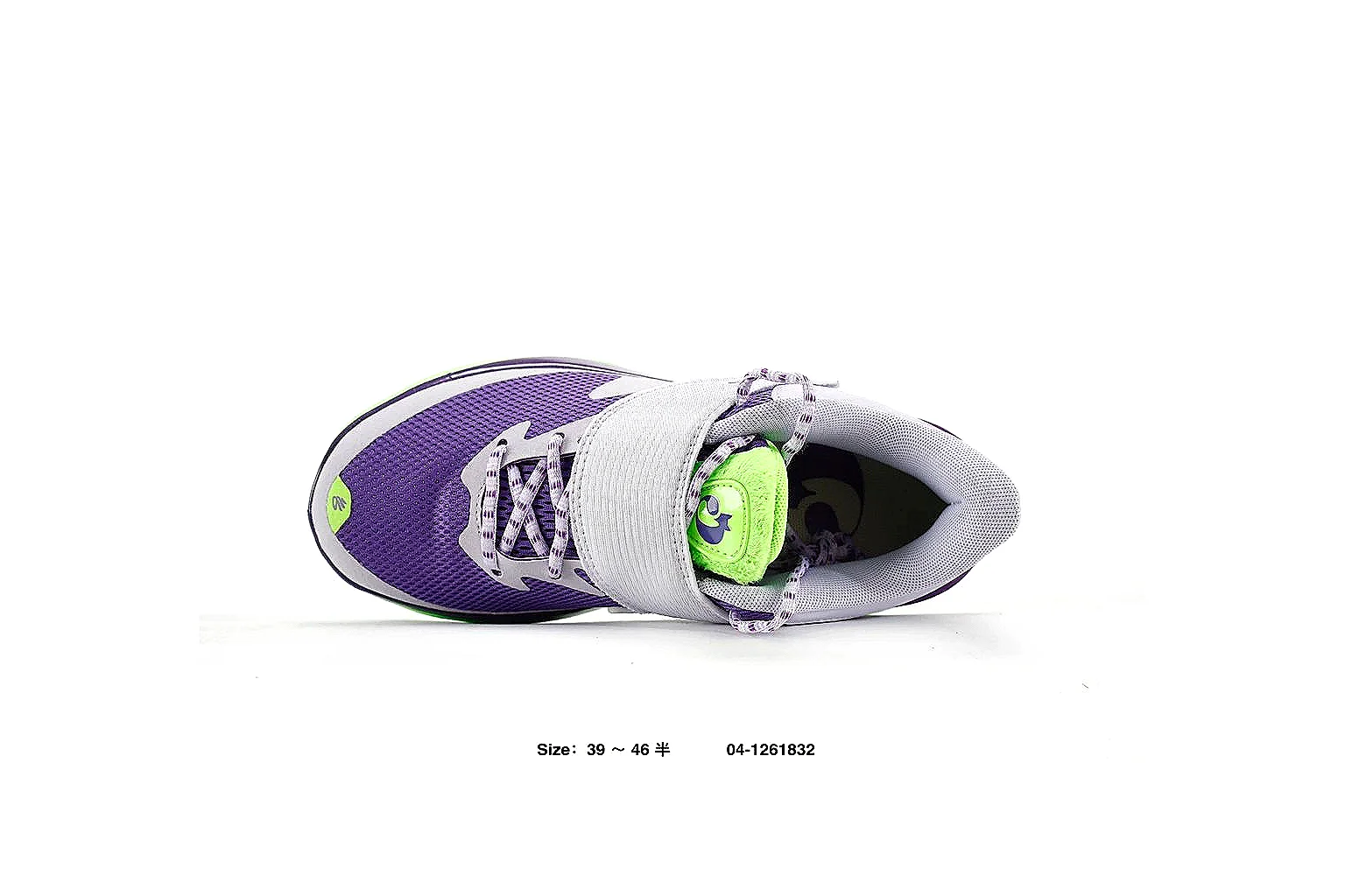 Nike Kobe style basketball Purple Green 8255 comparison signal note six-photo gallery thumbnail 3