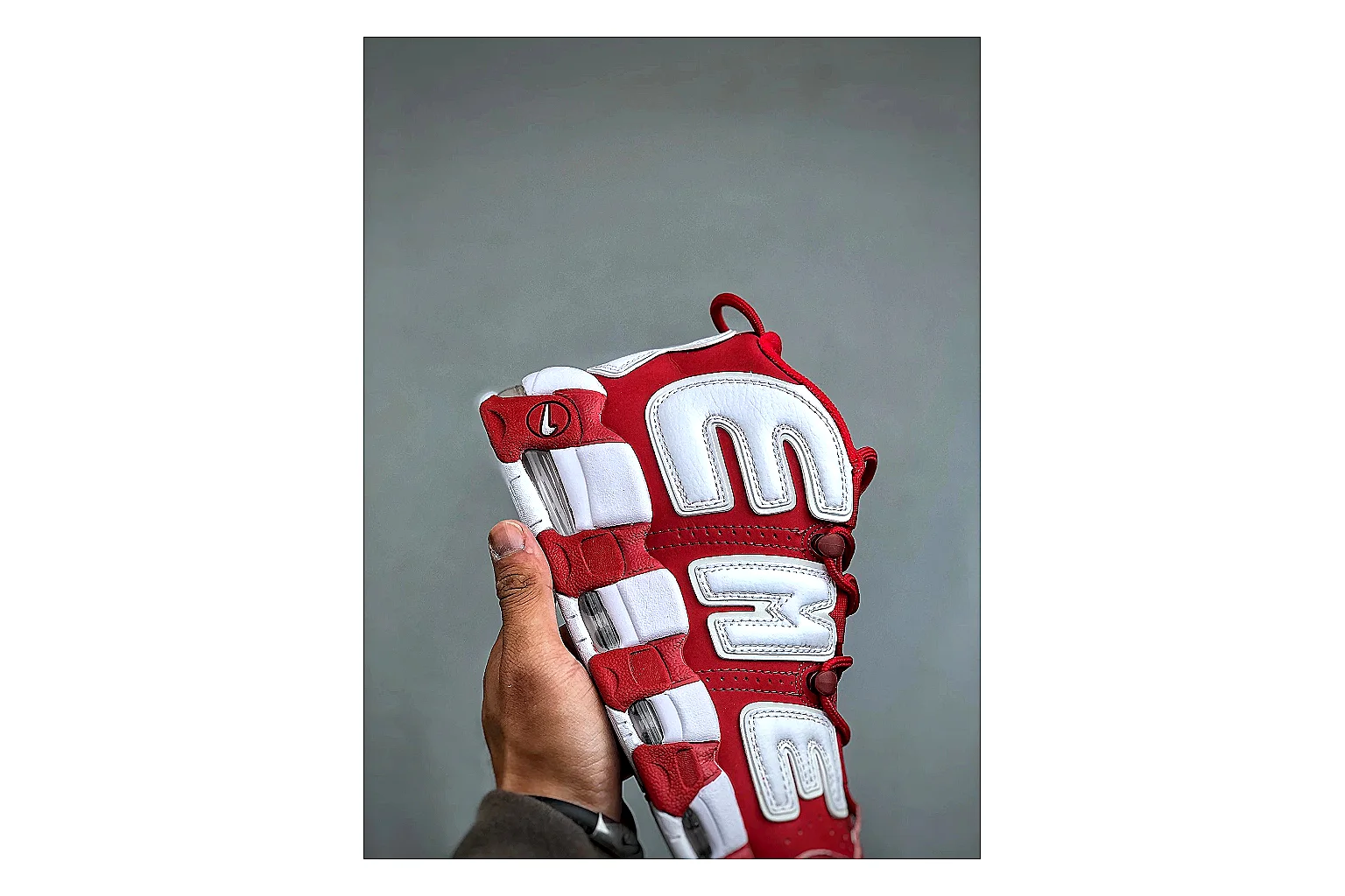 kakoscout.com Nike Red White Logo Low 8856 Red White low-top product image thumbnail 5