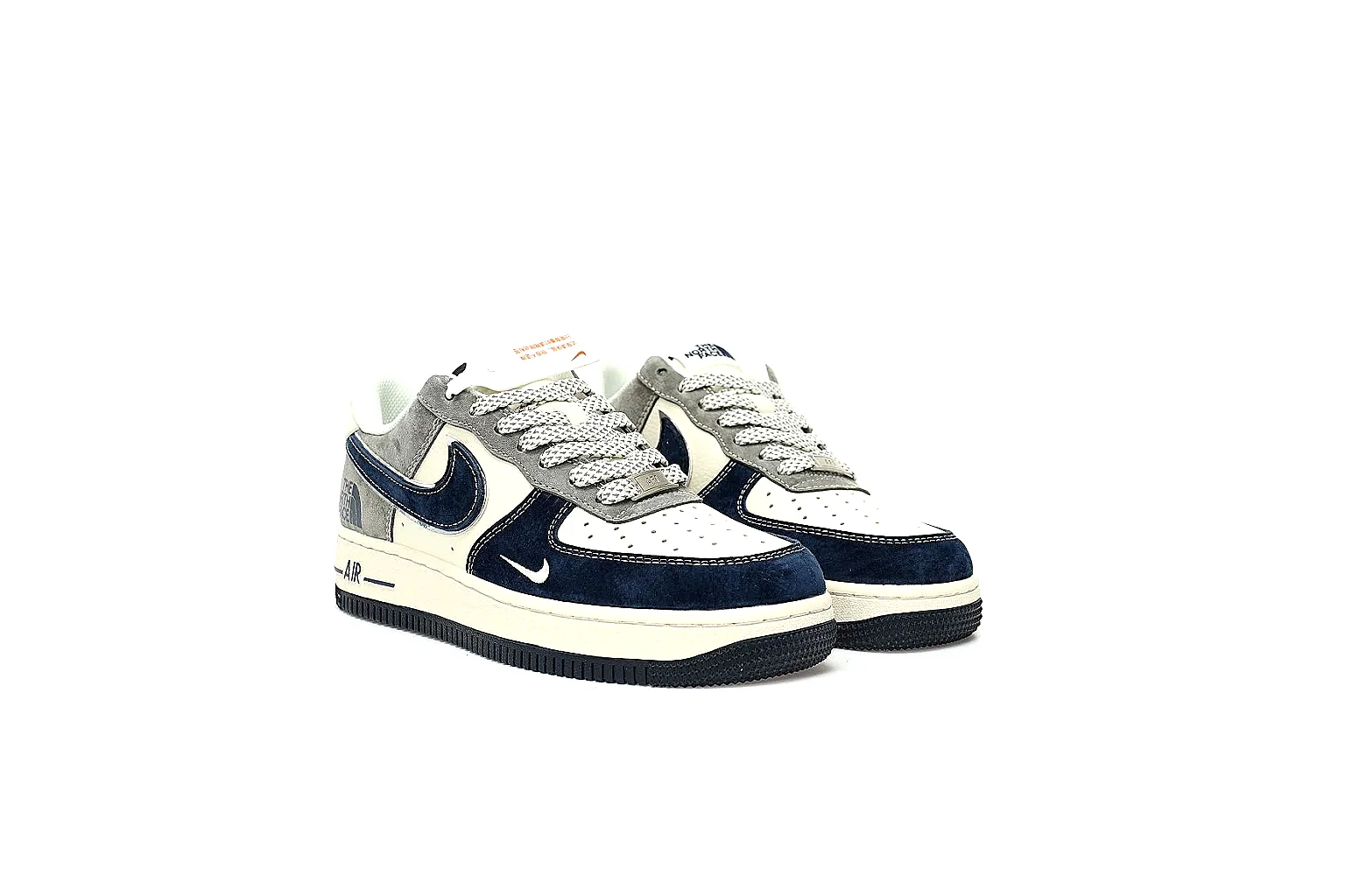 Kako Scout comparison images for Nike Navy White Low Court Sneaker thumbnail 5