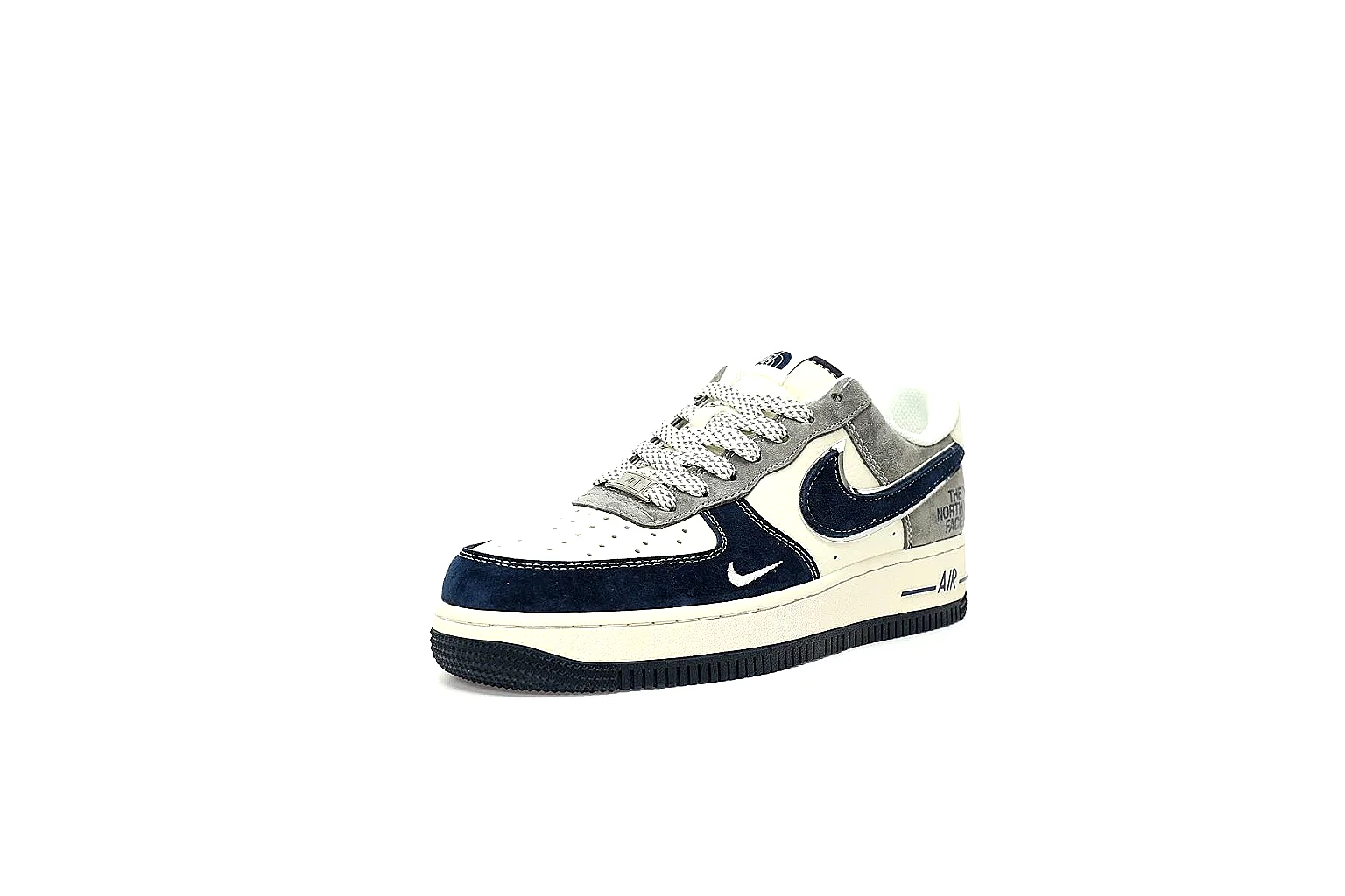 Kako Scout comparison images for Nike Navy White Low Court Sneaker thumbnail 6