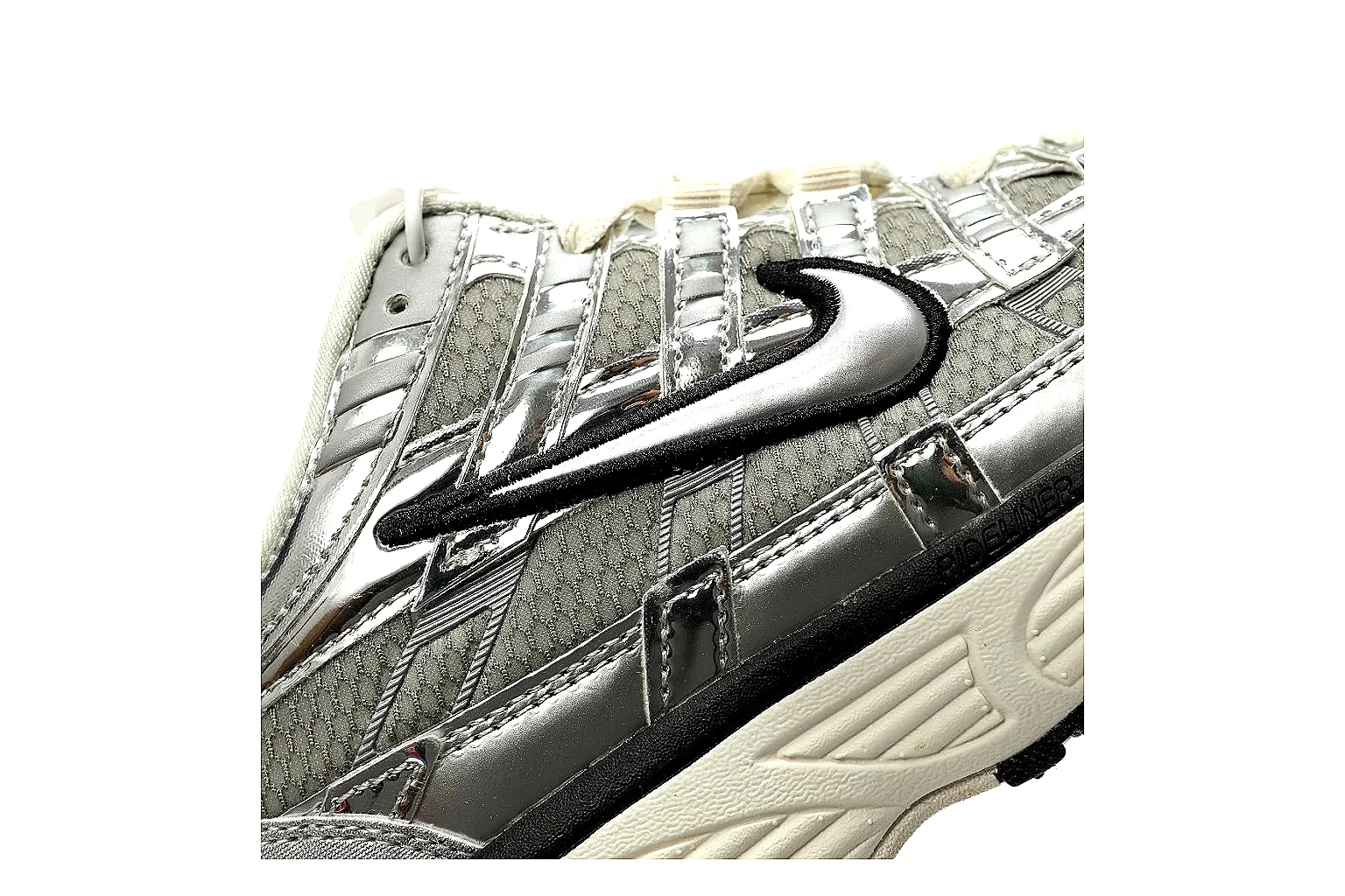 Nike P-6000 style Silver Black 7402 comparison signal note six-photo gallery