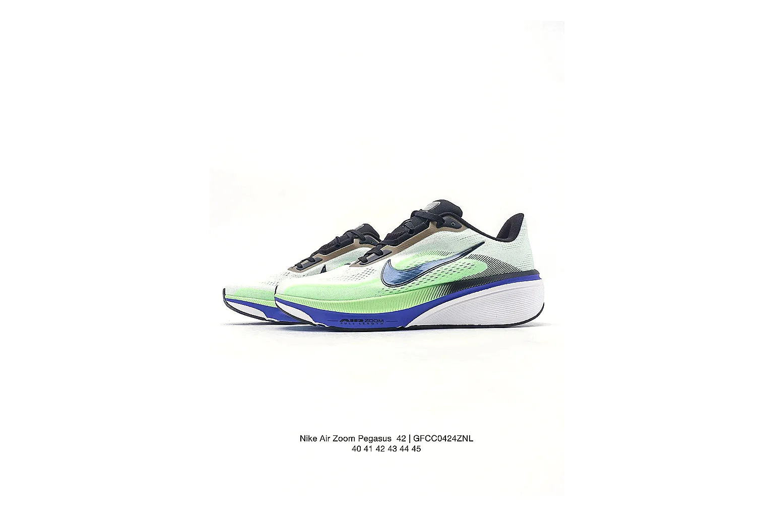 kakoscout.com Nike Performance Low White Green Blue comparison signal card six-photo gallery thumbnail 6