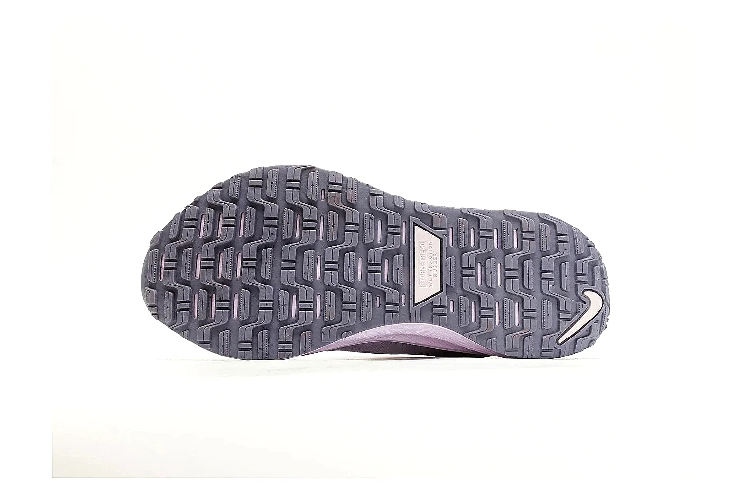 Nike ReactX GORE-TEX Lilac Sneakers comparison photo showing lilac textile upper, small Swoosh, heel pull tabs, cushioned ReactX-style sole, and weather-ready low profile thumbnail 4