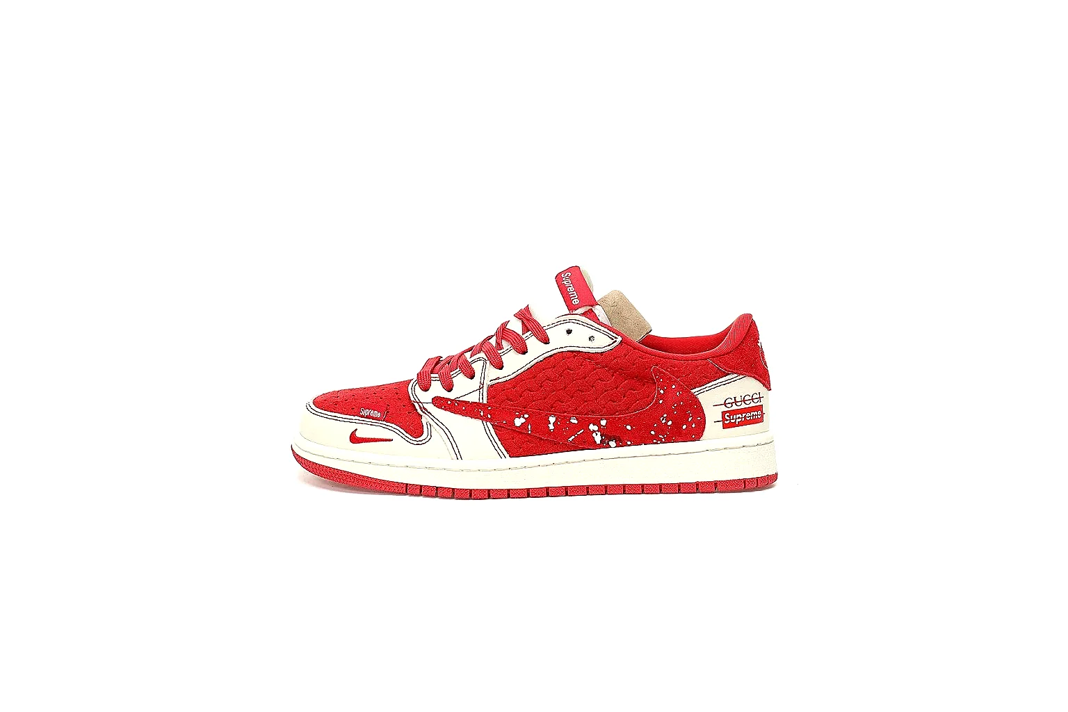 Kako Scout comparison images for Nike Red White Low Court
