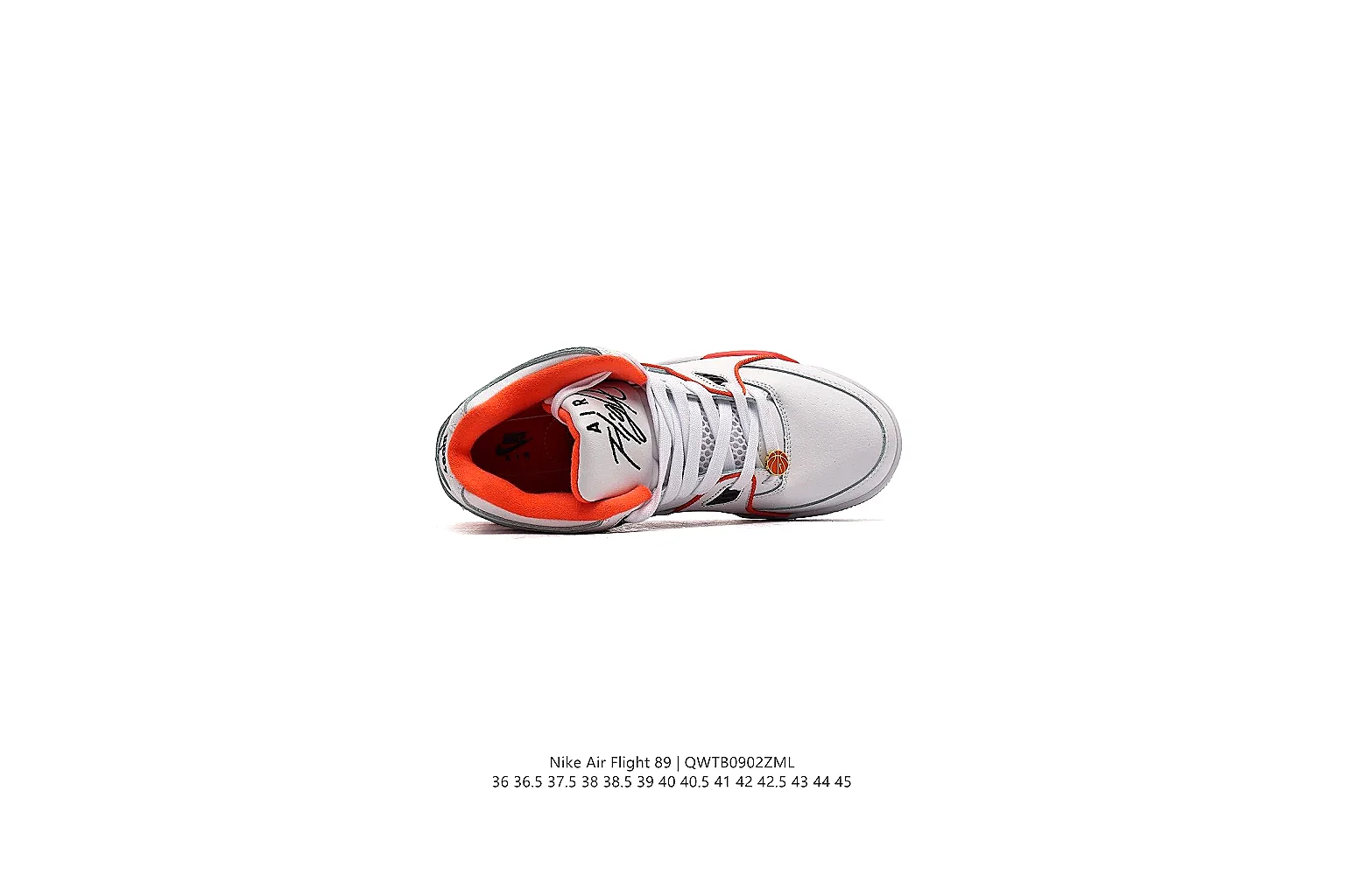 kakoscout.com Nike White Red Retro Basketball 0712 White Red low-top product image thumbnail 3