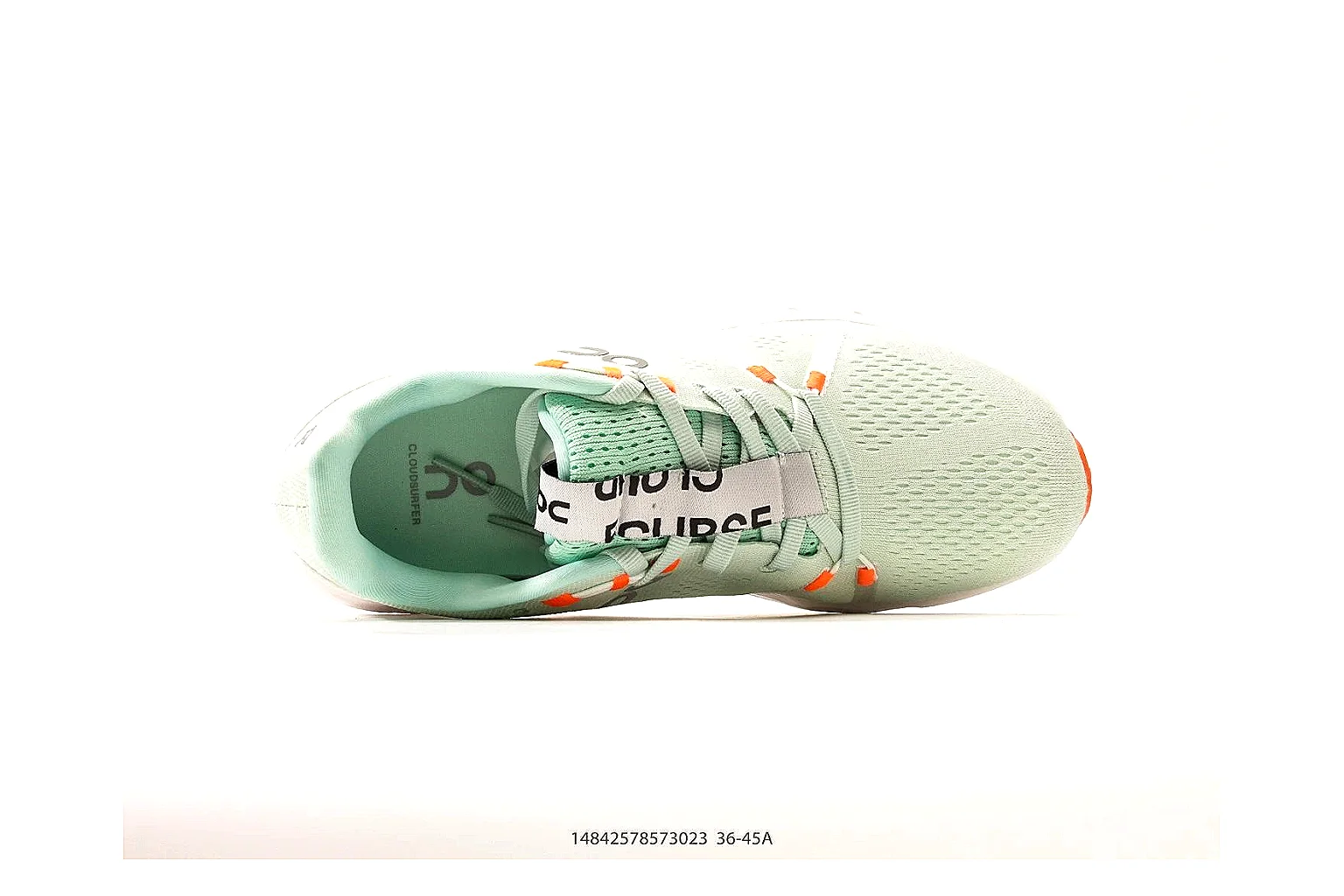 Nike runner sneaker Mint Orange 5243 comparison signal six-photo gallery