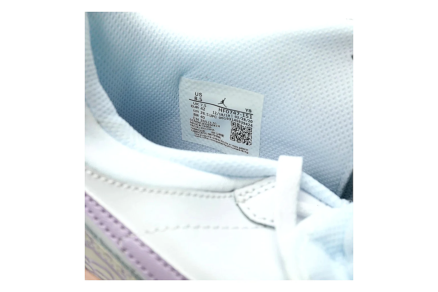 Nike sketch low-top White Pastel 1061 comparison signal note six-photo gallery