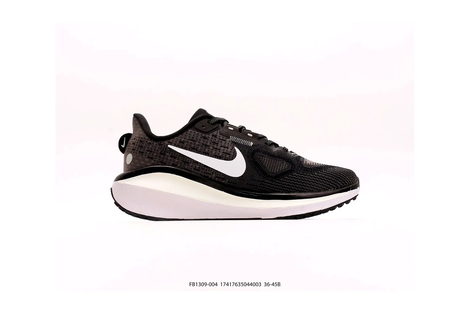 Nike V2K Run Black Silver layered runner six photo view thumbnail 6