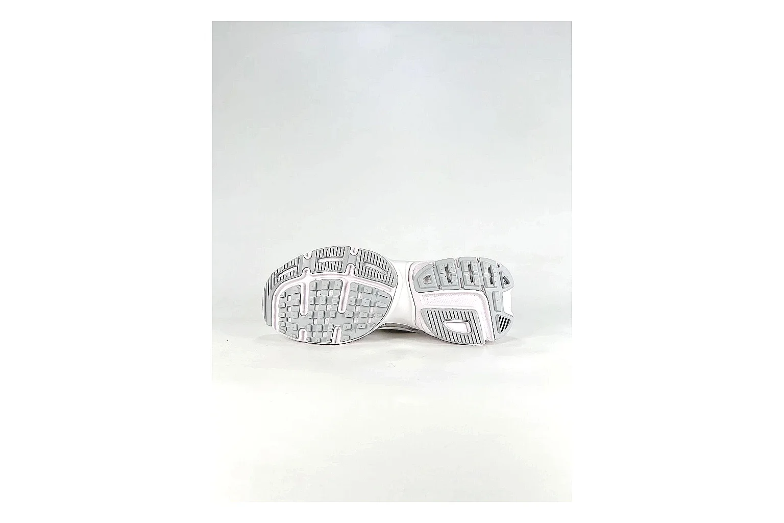 Nike V2K Run White Sneakers comparison signal photo with white retro runner sneakers with mesh-leather texture, side-profile shape, upper panel lines, and outsole detail thumbnail 4
