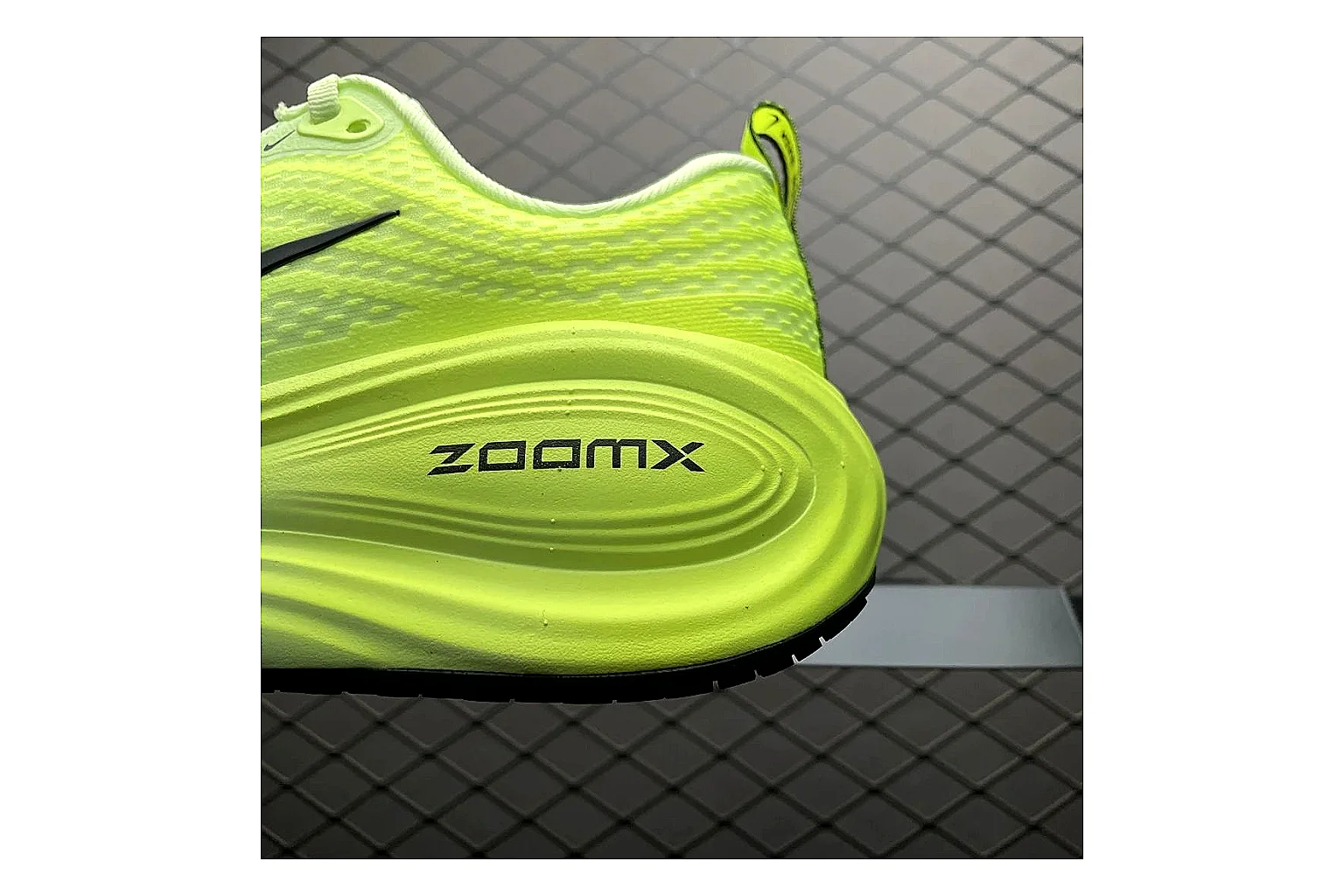 Nike Vomero Plus Volt White comparison signal photo with white volt vomero plus runner with mixed upper and runner shape thumbnail 3