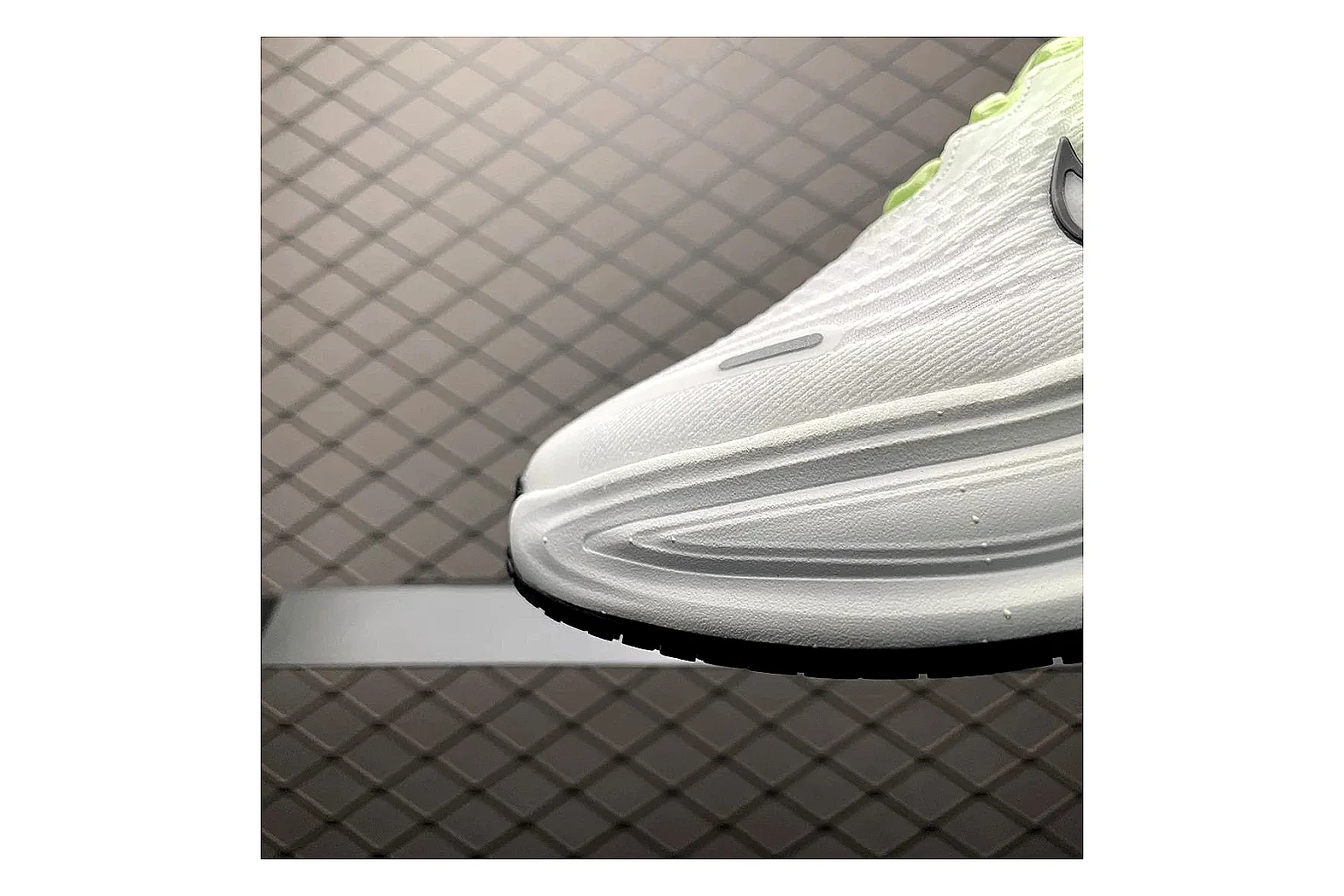 Nike Vomero Plus Volt White comparison signal photo with white volt vomero plus runner with mixed upper and runner shape thumbnail 5