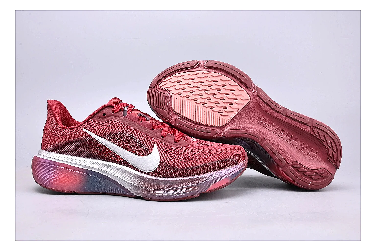 Nike Air Zoom Vomero Red Runner comparison signal photo with red vomero runner with mixed upper and runner shape thumbnail 5