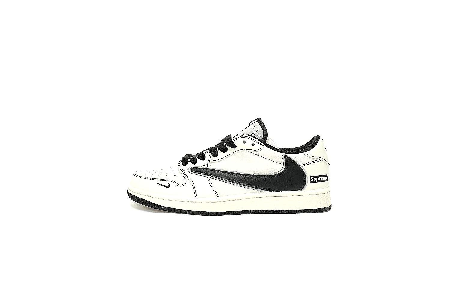 Kako Scout comparison images for Nike White Black Low Court