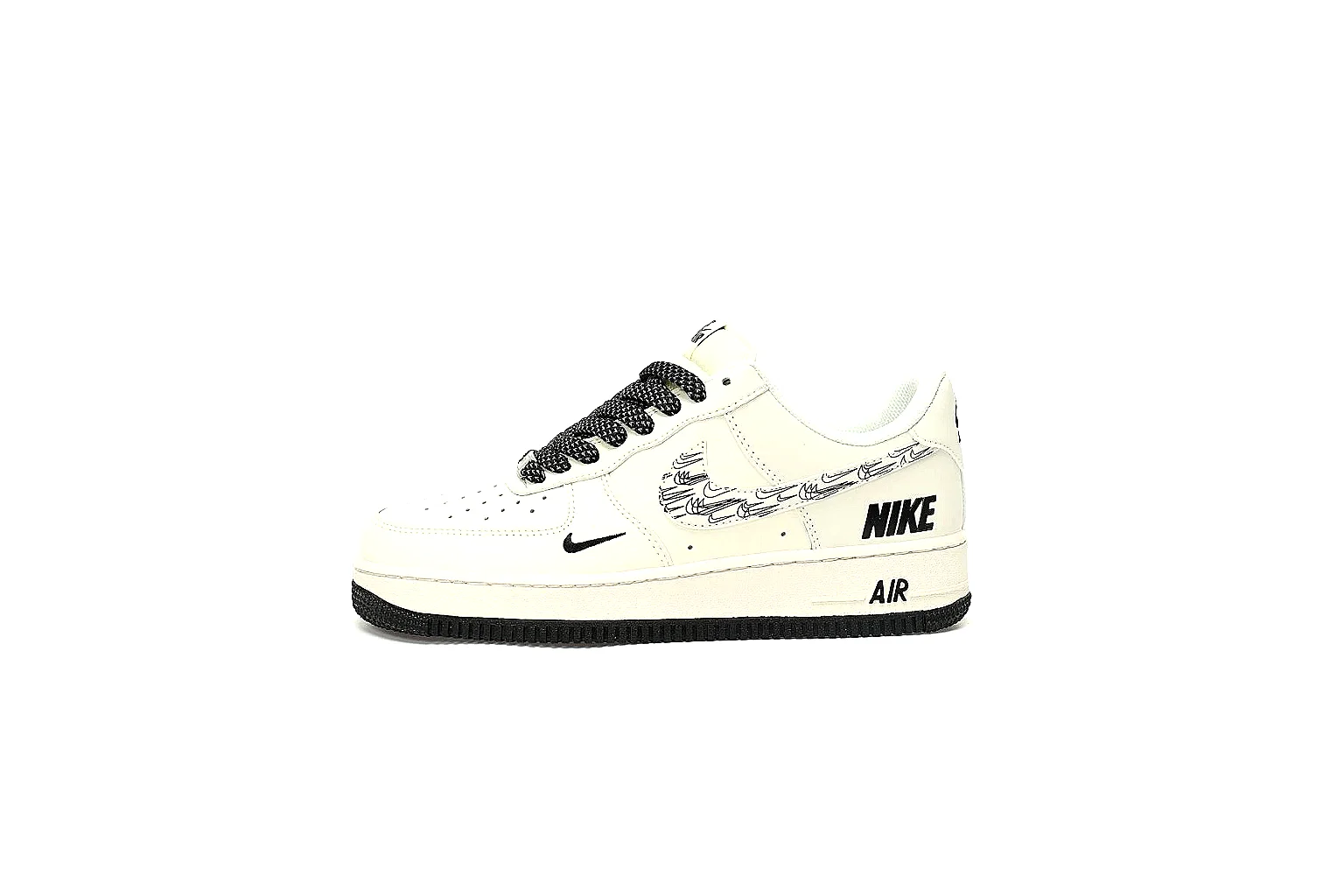 Kako Scout comparison images for Nike White Black Low Court