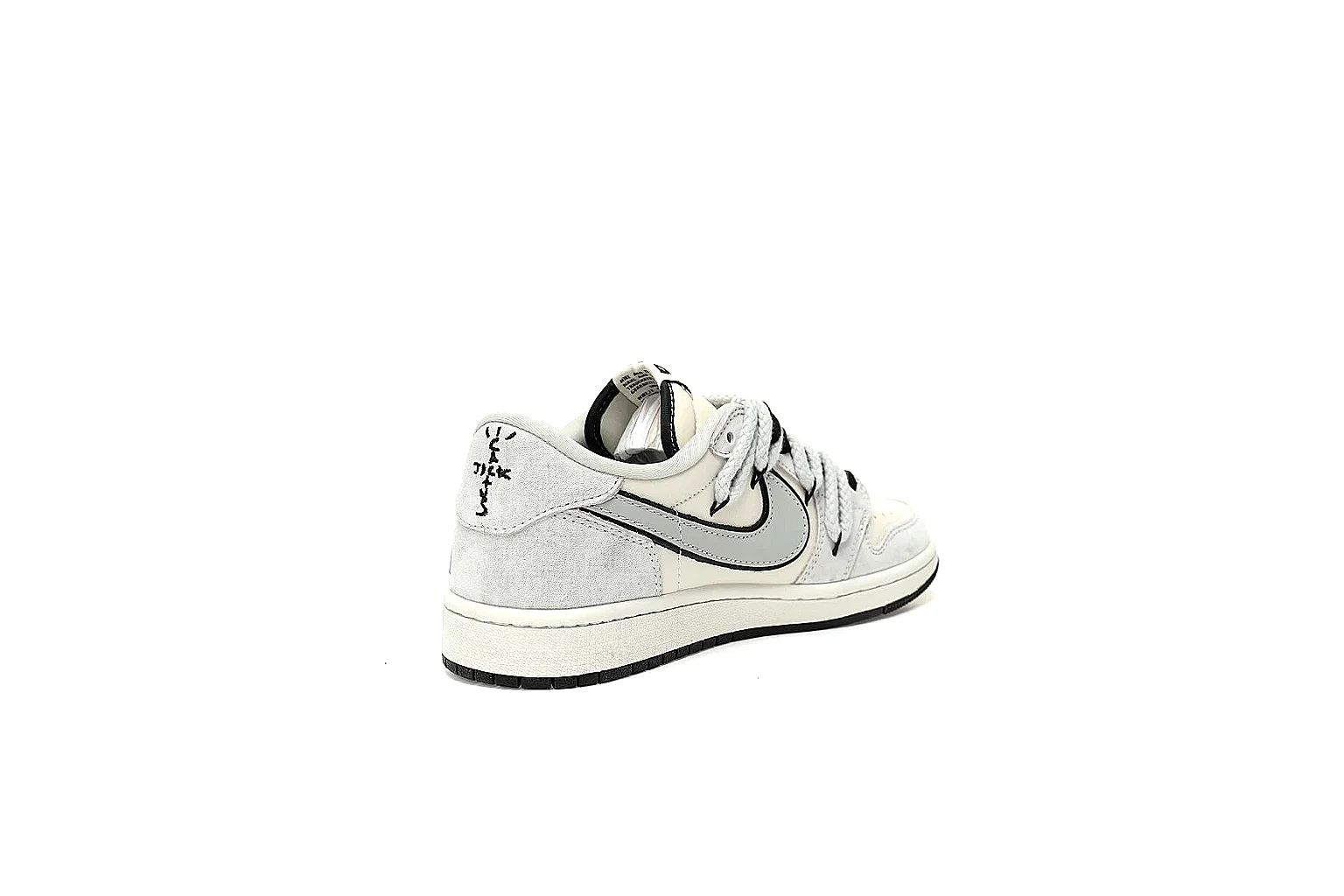 Kako Scout comparison images for Nike White Black Low Court Sneaker thumbnail 2