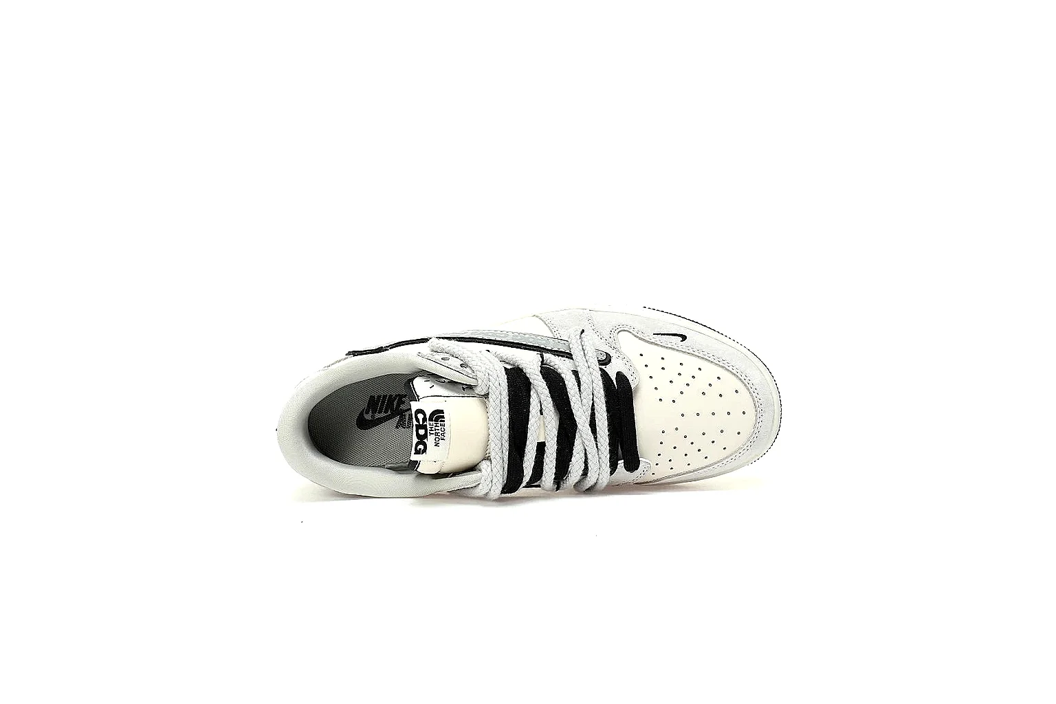 Kako Scout comparison images for Nike White Black Low Court Sneaker thumbnail 3