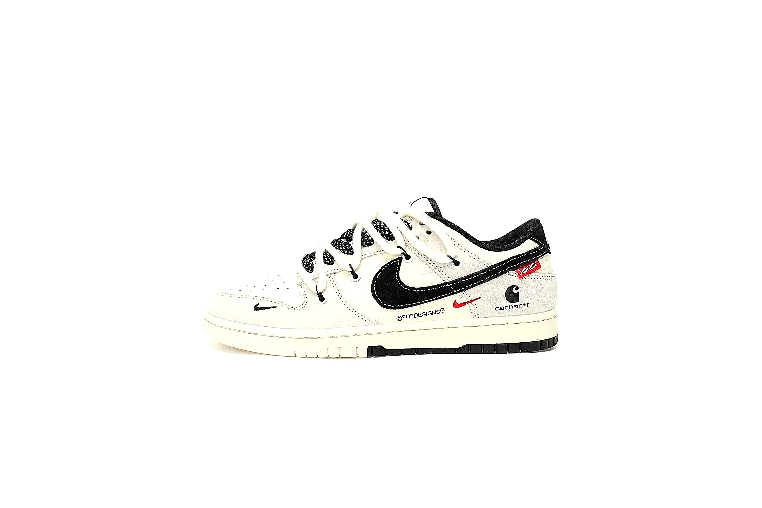 Kako Scout comparison images for Nike White Black Red Low Court