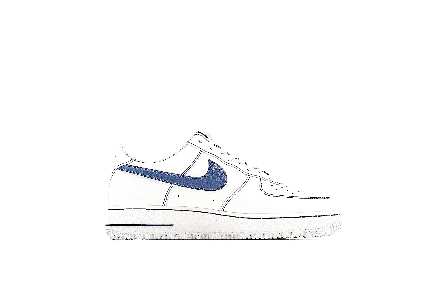 Kako Scout comparison images for Nike White Blue Low Court